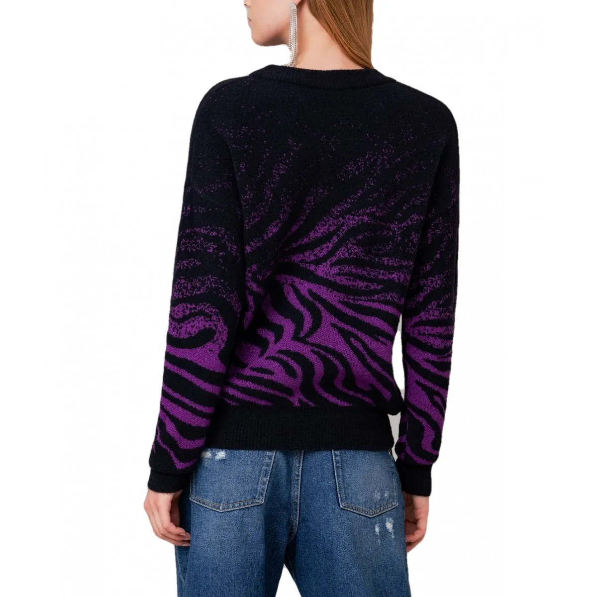 Pullover In Maglia Manica Lunga