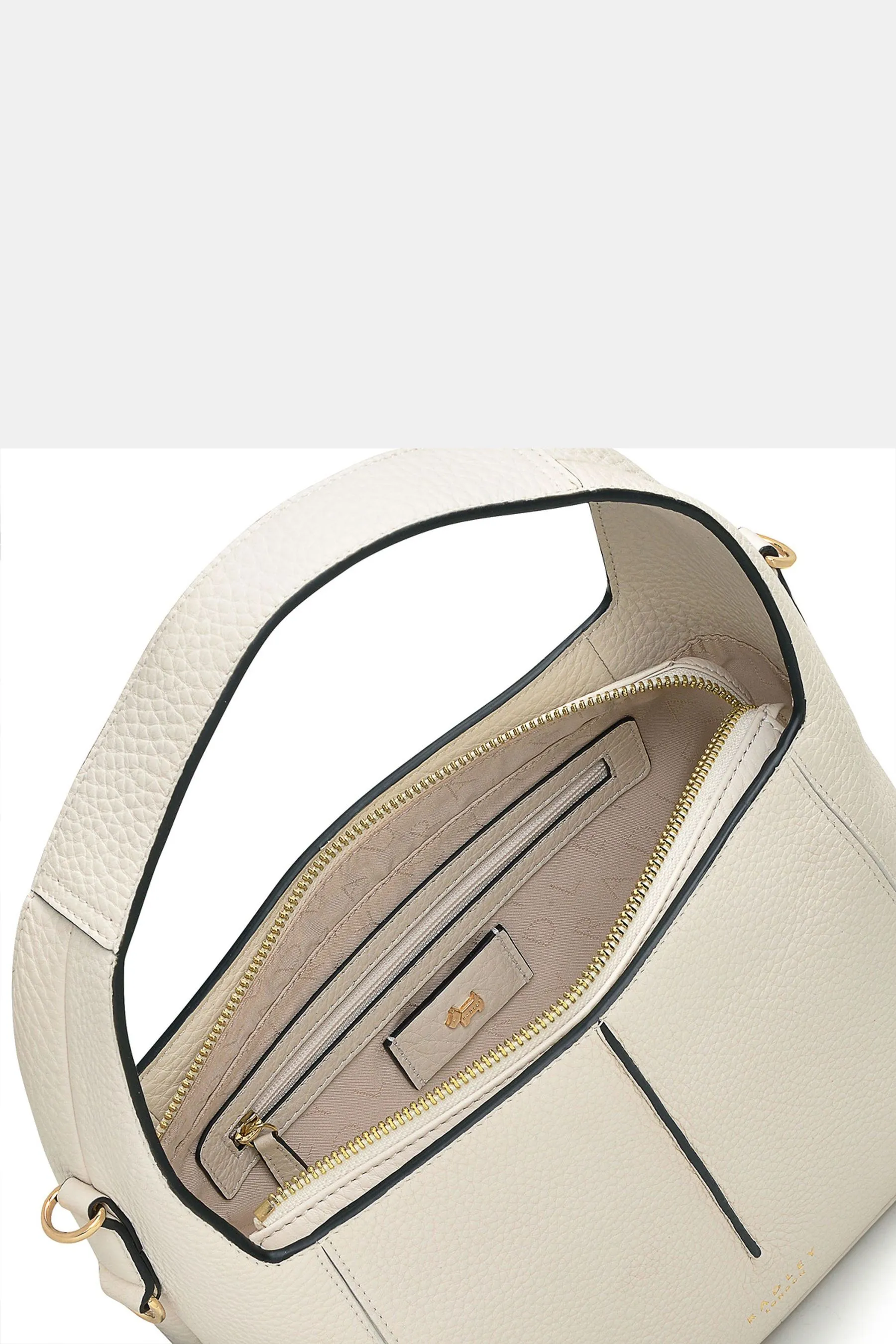 Radley London - Hillgate Place - Bianco media con zip sulla parte superiore - Borsa