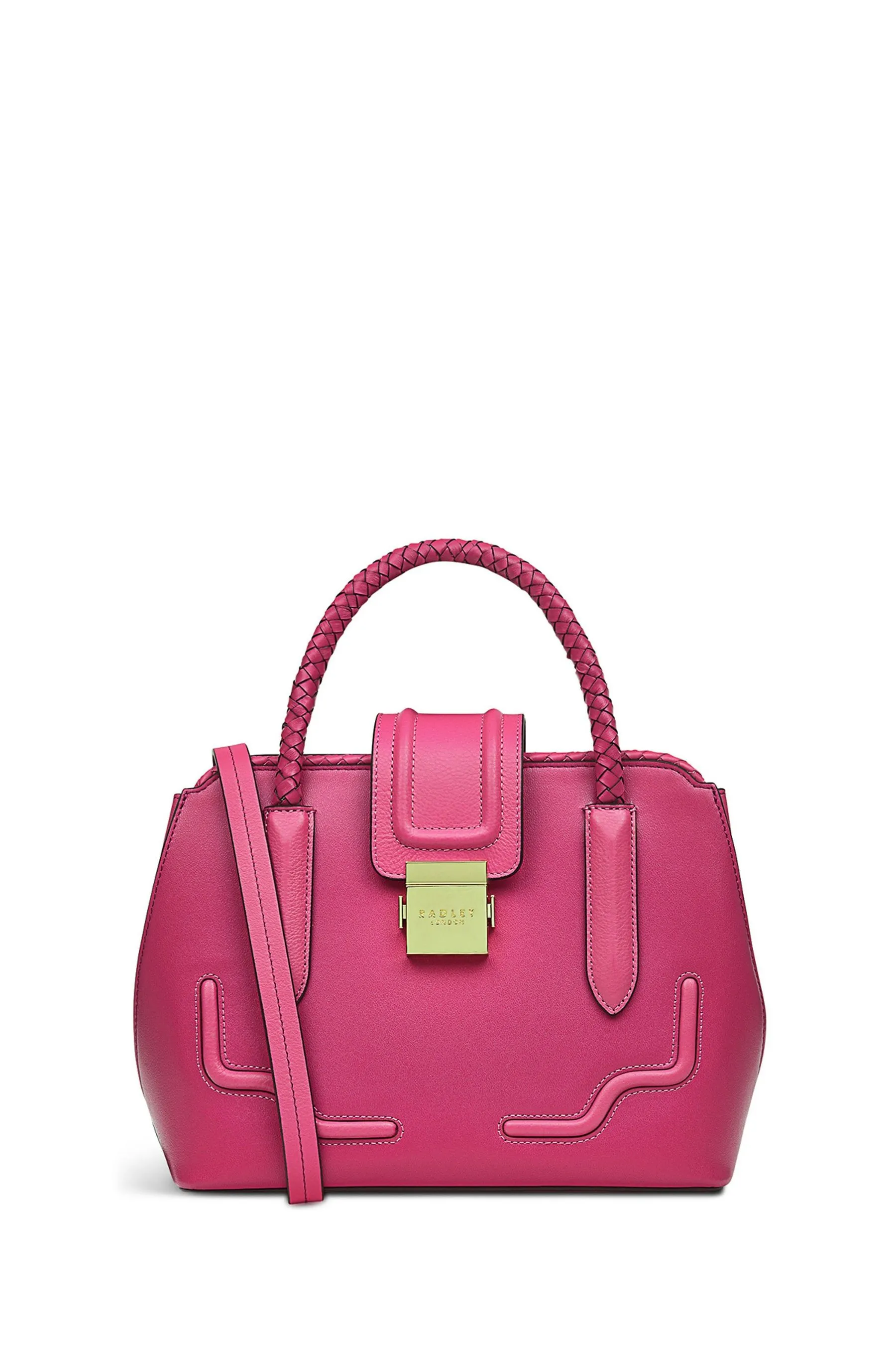 Radley London Rosa - Liverpool Street 2.0 - maglia intrecciata multiposizione con zip Borsa