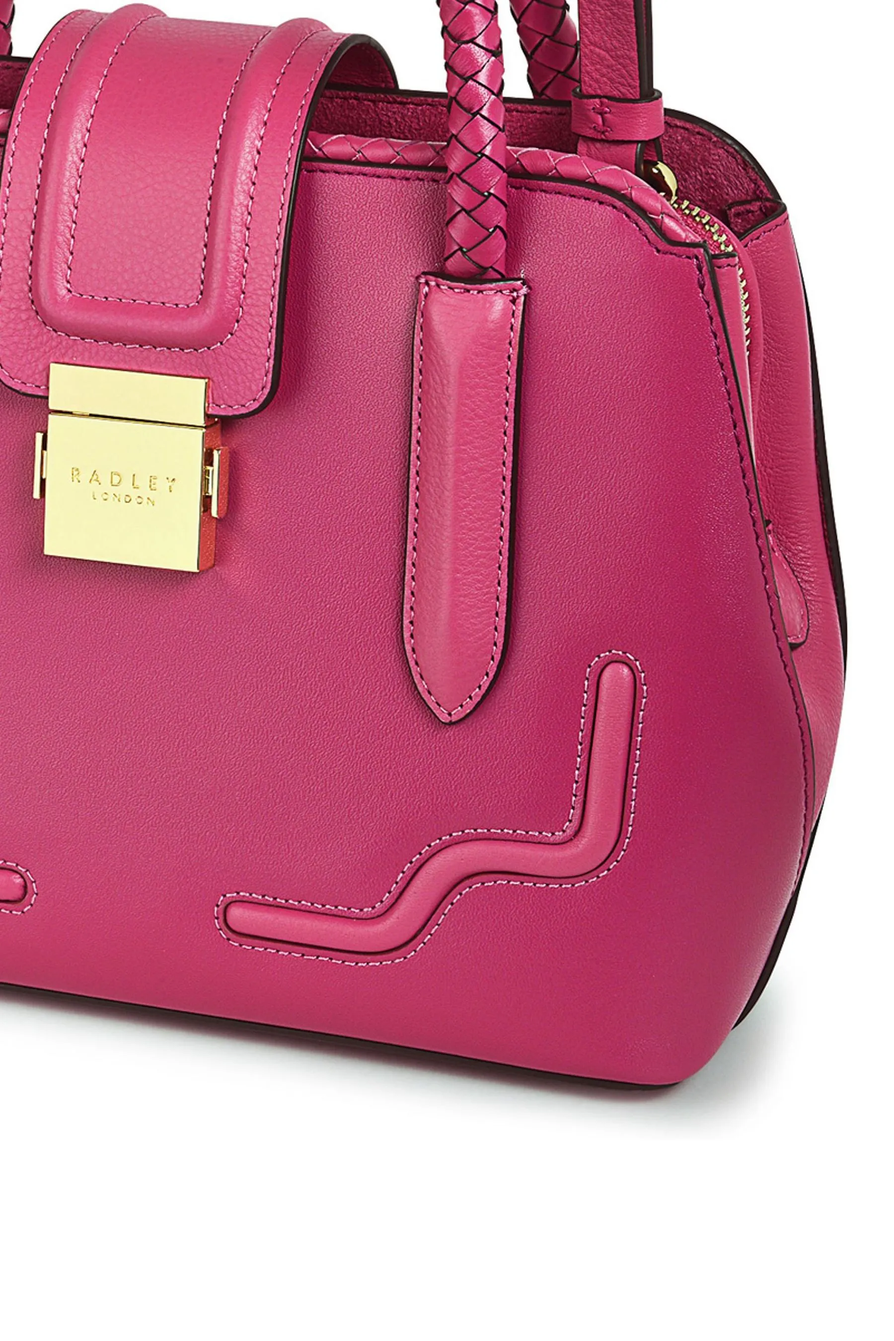 Radley London Rosa - Liverpool Street 2.0 - maglia intrecciata multiposizione con zip Borsa