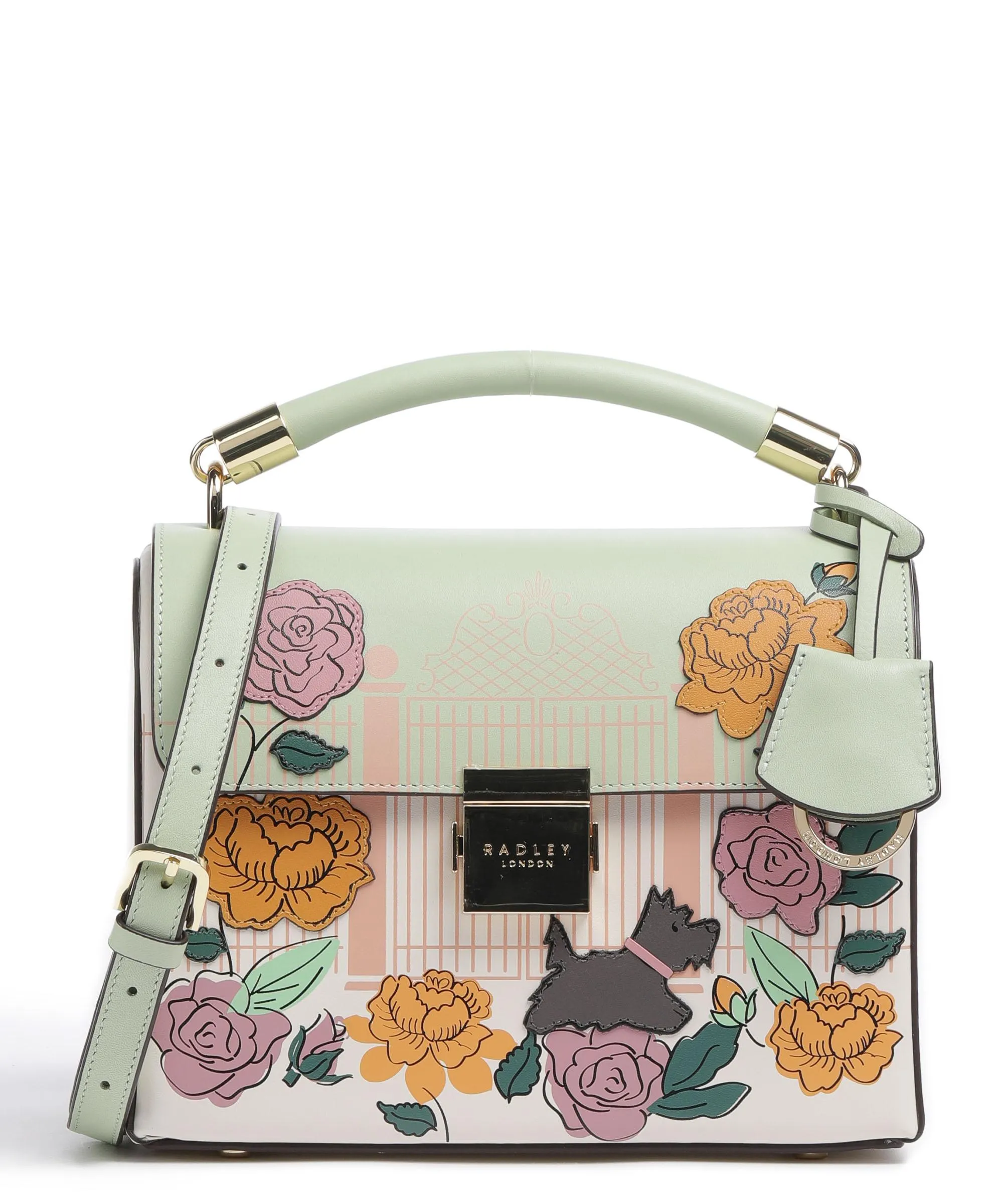  Radley London Rosebay Avenue Borsa a tracolla pelle a grana fine multicolore  