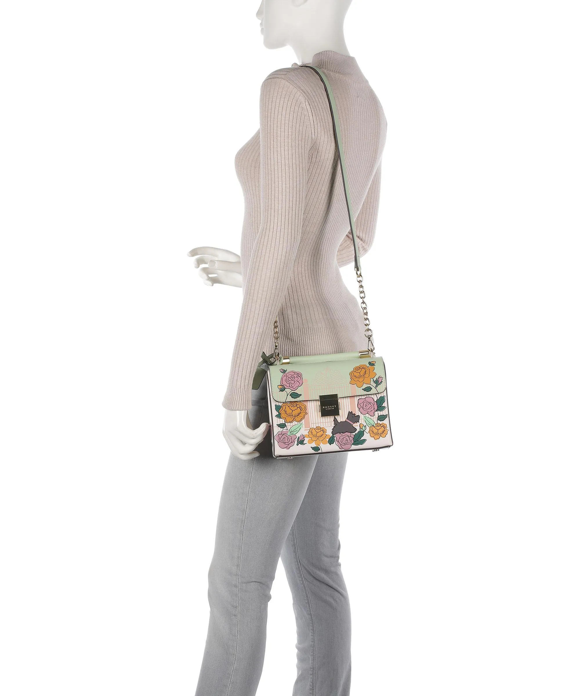  Radley London Rosebay Avenue Borsa a tracolla pelle a grana fine multicolore  