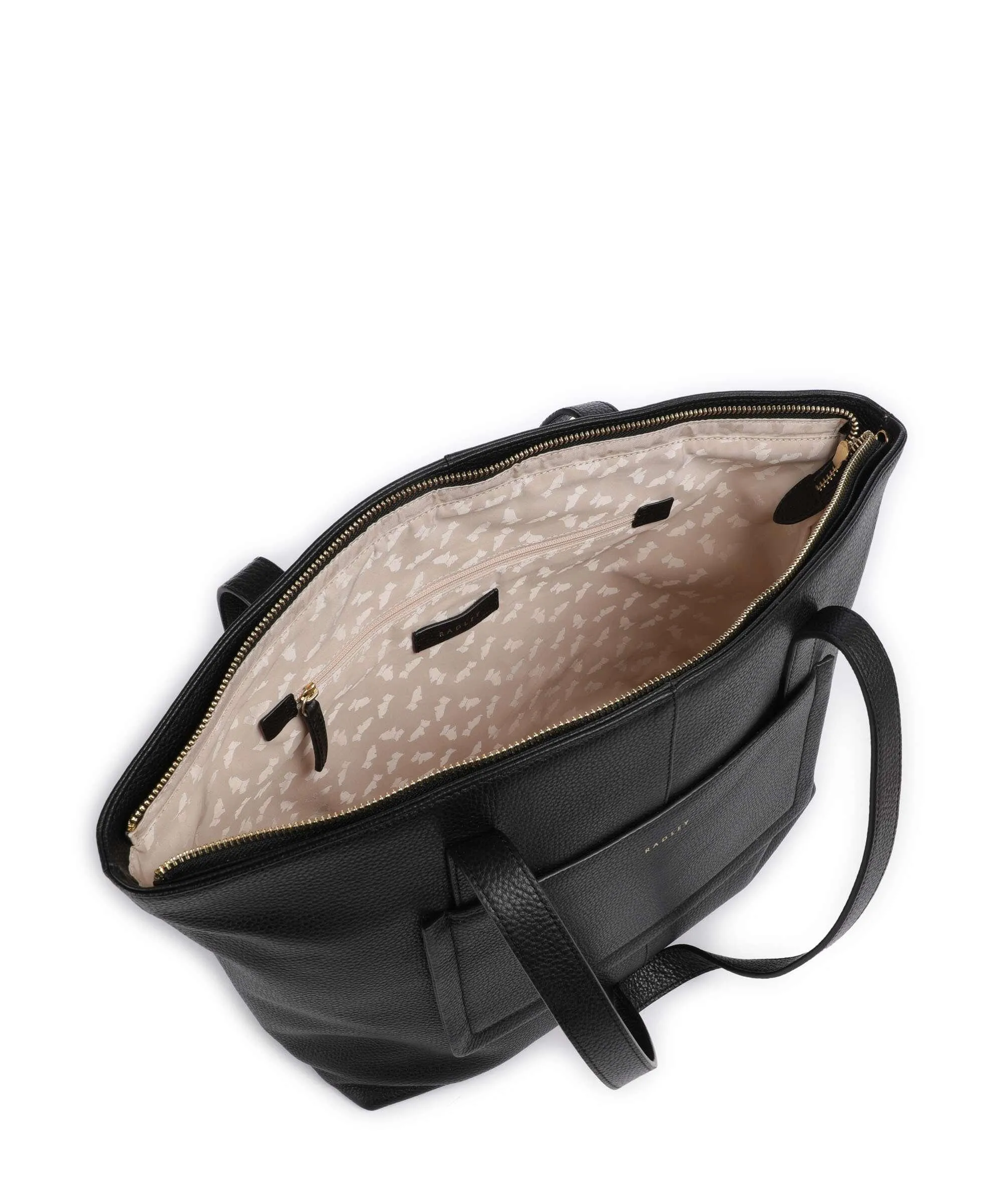  Radley London Sycamore Grove Borsa shopper pelle di vacchetta grana nero  