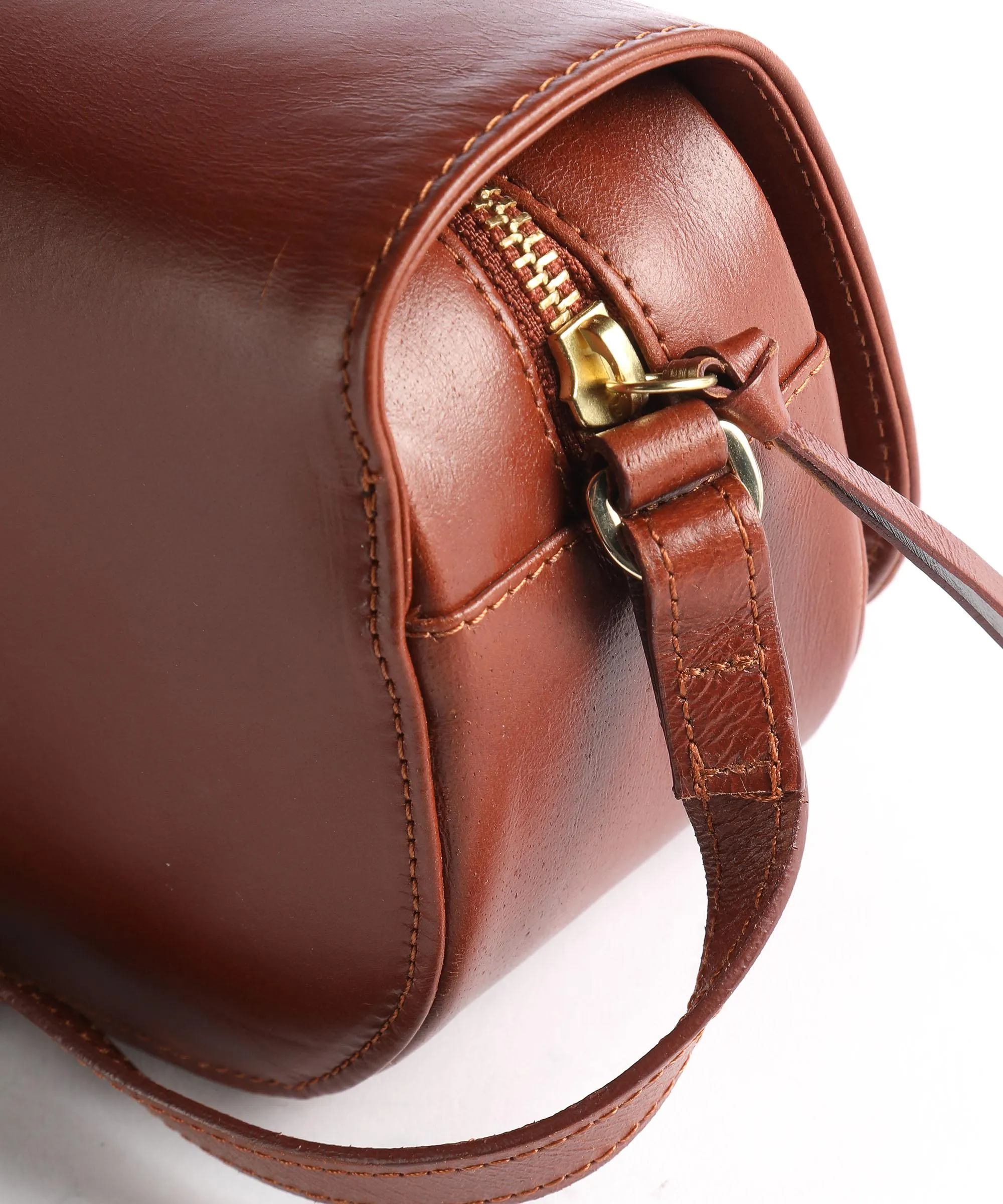  Royal RepubliQ Raf Curve Borsa a tracolla pelle di bufalo cognac  