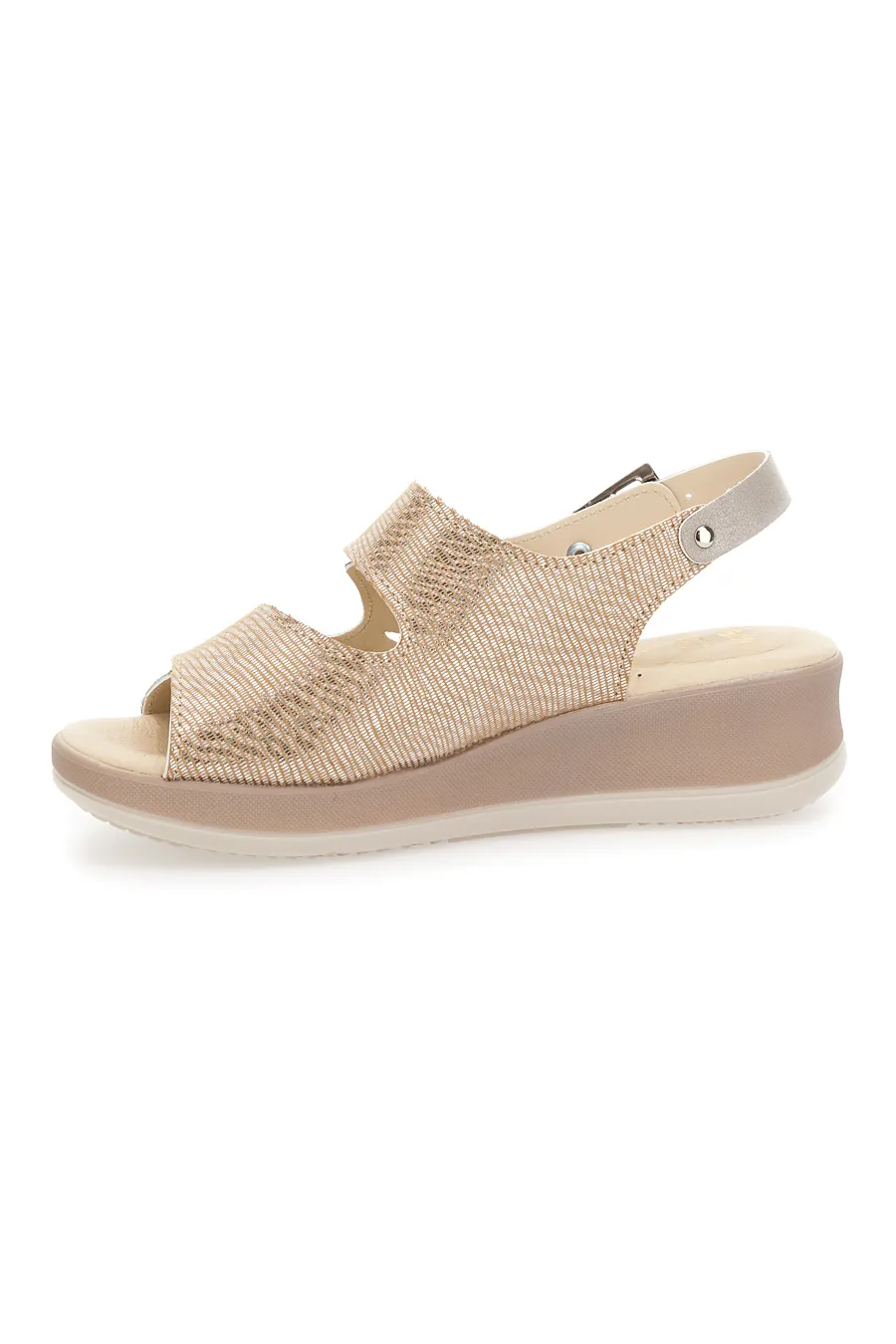 Sandali classici Dulcinea 542292 Beige con strappi e cinturino regolabili