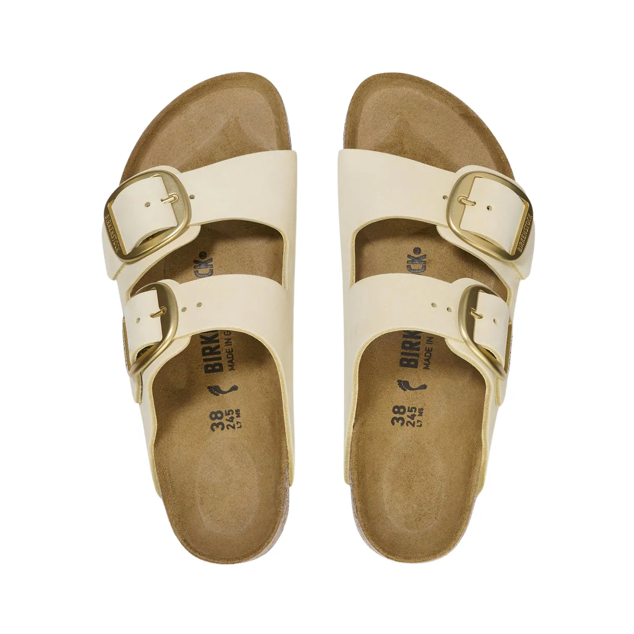 Sandali Donna Birkenstock Arizona Big Buckle Ecru