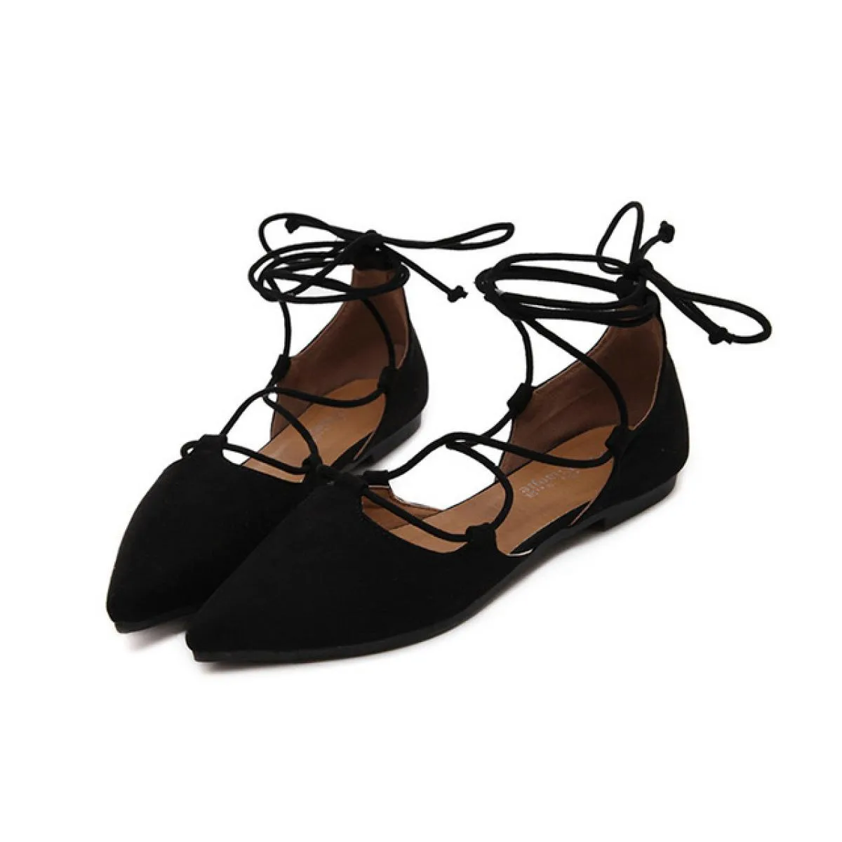 Sandali estivi di moda per le donne 2022 nuove scarpe basse per donna sandali con cinturino a punta con lacci bassi sandali da d
