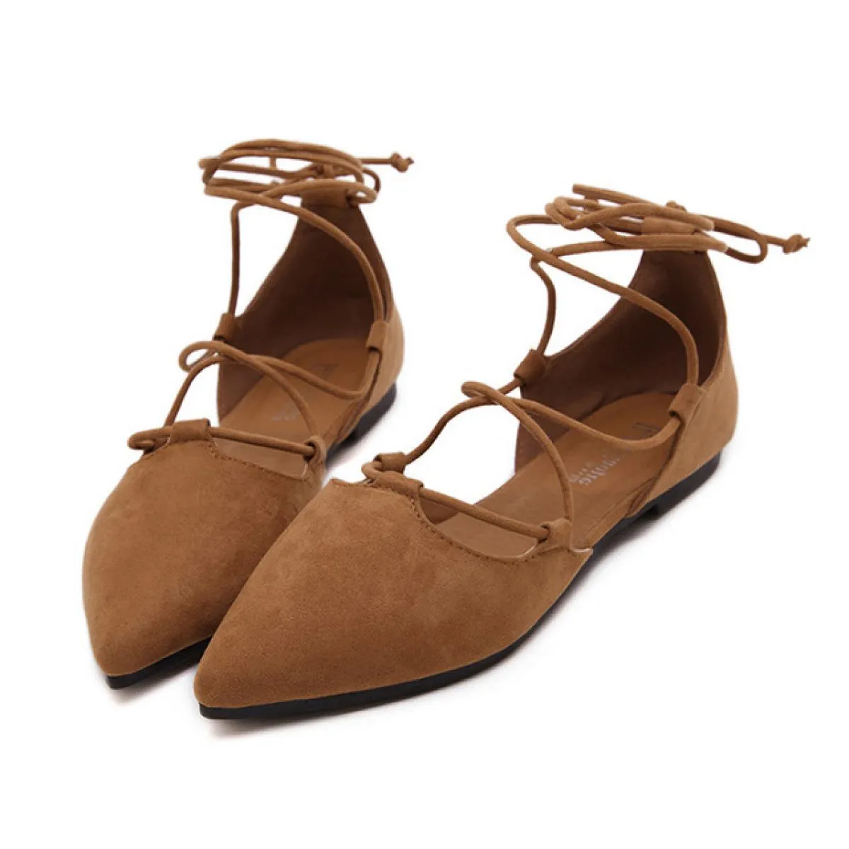 Sandali estivi di moda per le donne 2022 nuove scarpe basse per donna sandali con cinturino a punta con lacci bassi sandali da d