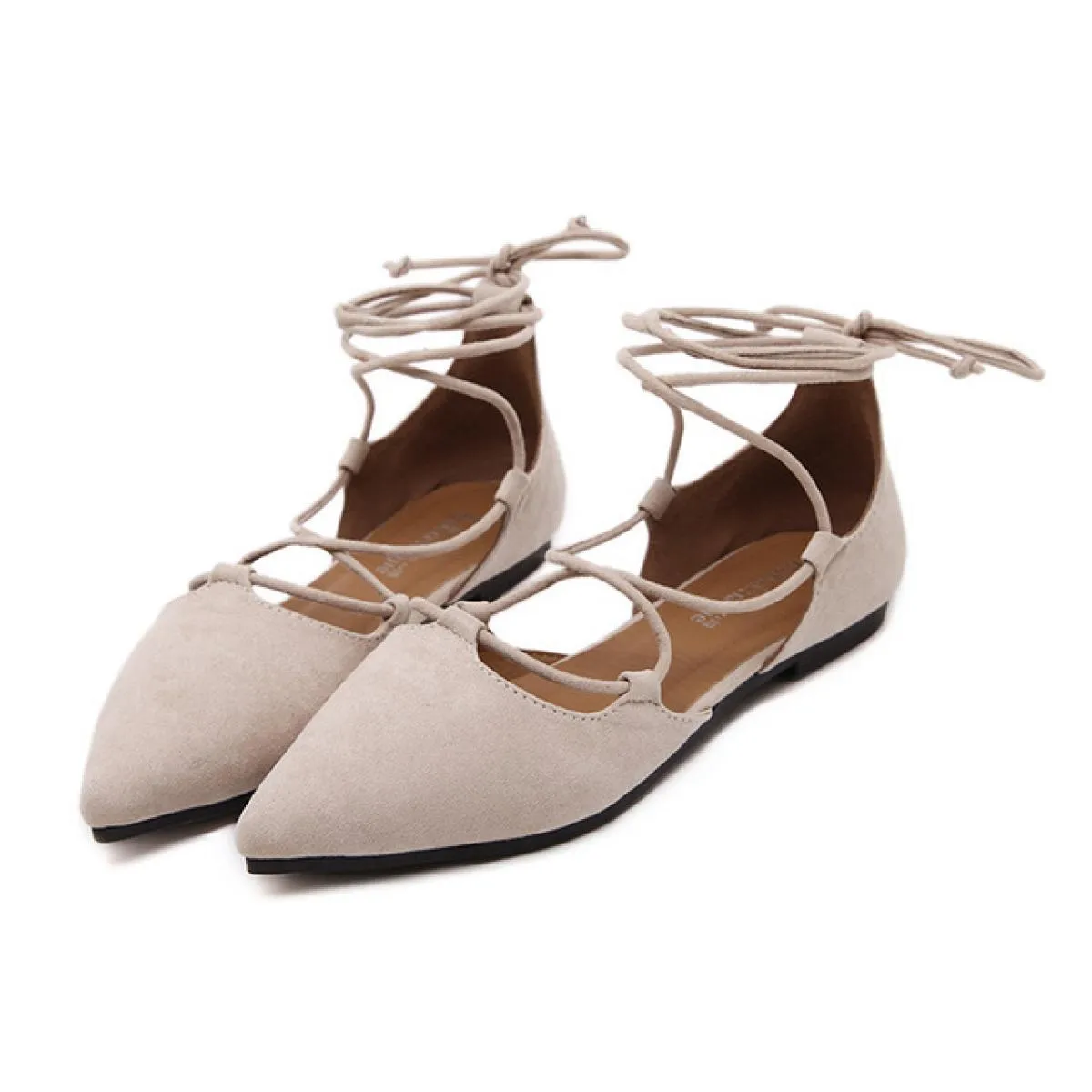 Sandali estivi di moda per le donne 2022 nuove scarpe basse per donna sandali con cinturino a punta con lacci bassi sandali da d