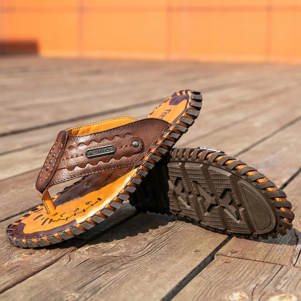 Sandali estivi Uomo Pu Infradito Scarpe da spiaggia Scarpe basse Comodi sandali antiscivolo casual traspiranti