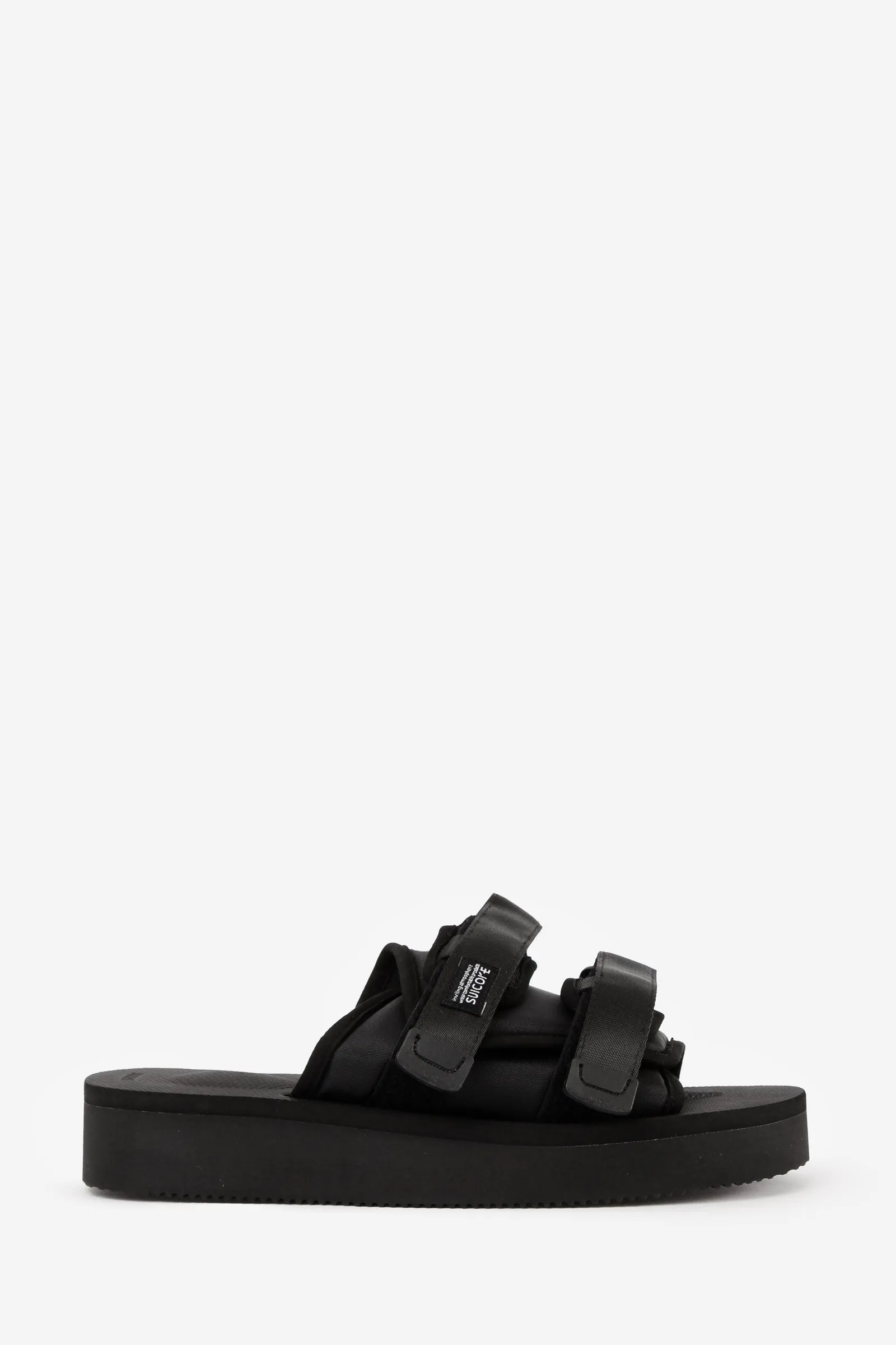 Sandali flats MOTO-PO in nylon nero