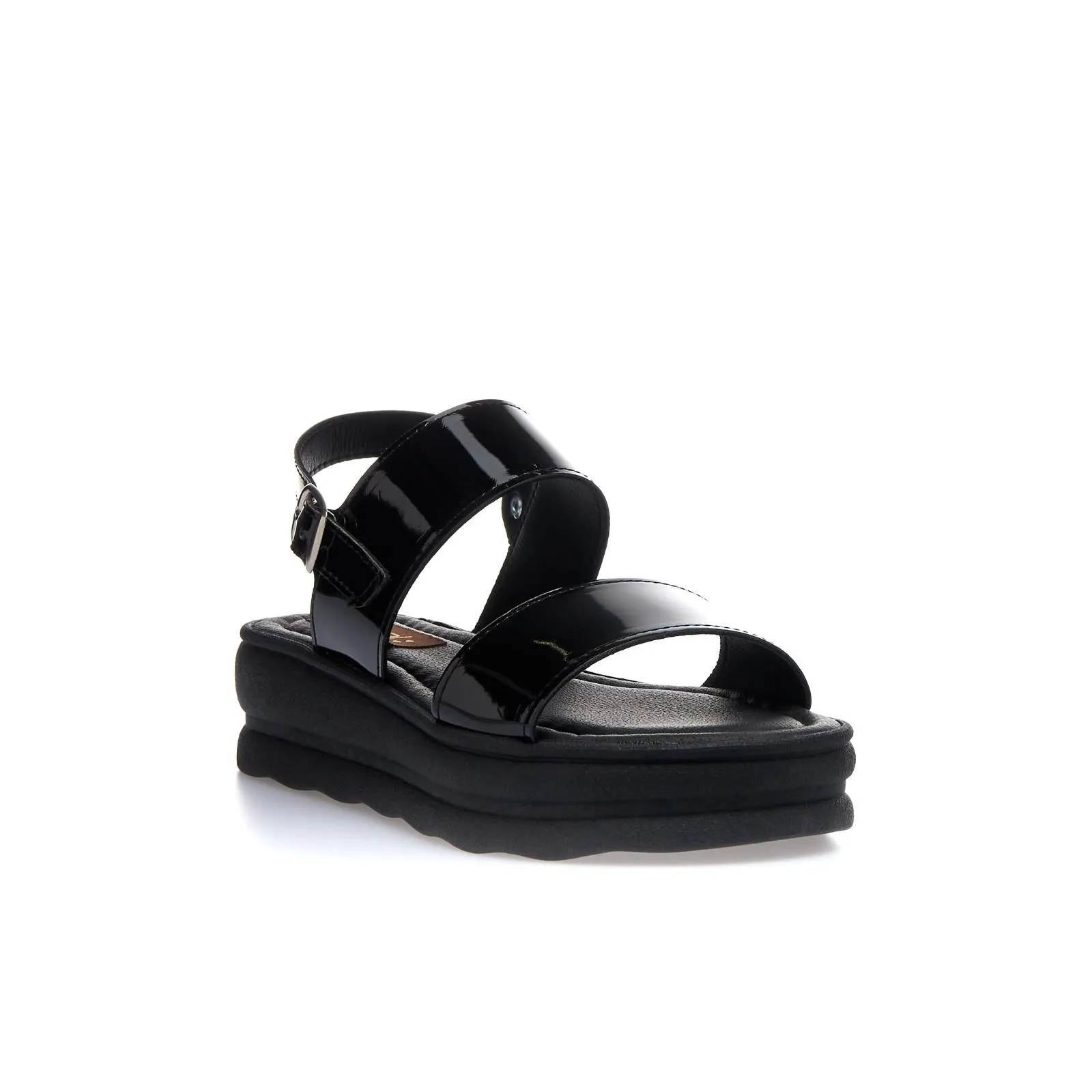 Sandali neri con suola platform