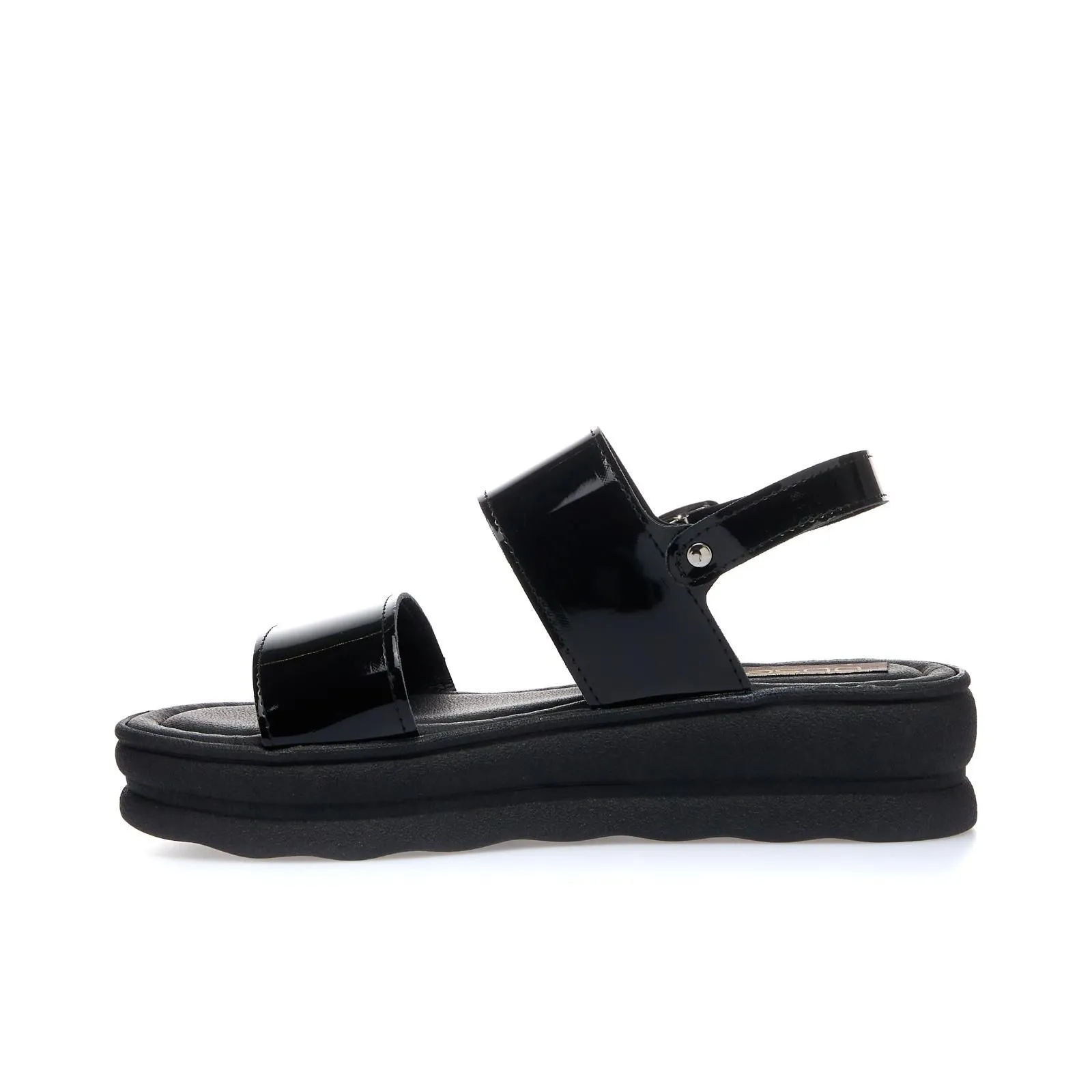 Sandali neri con suola platform