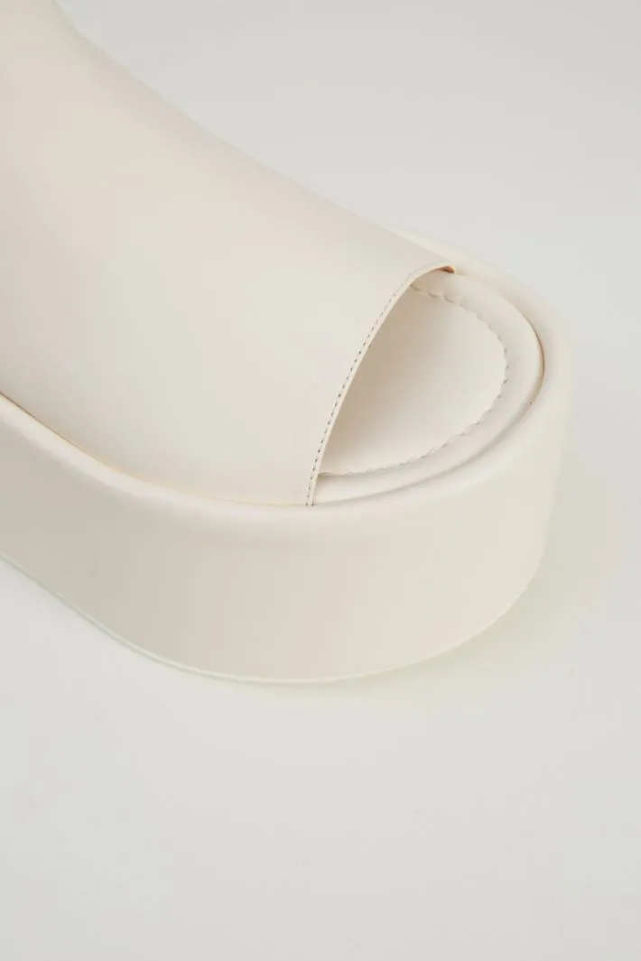 Sandali platform open toe