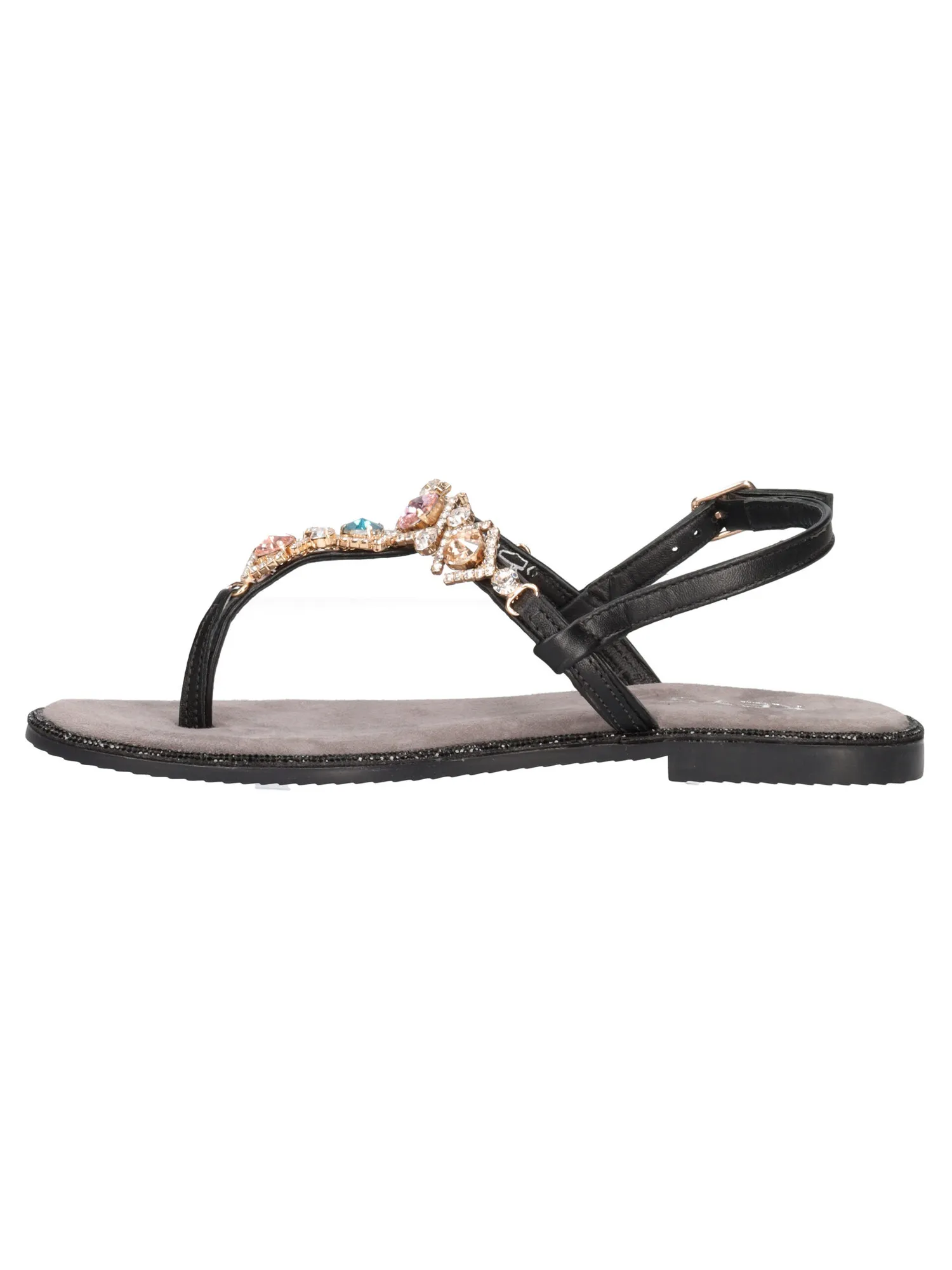 Sandalo infradito keys da donna nero