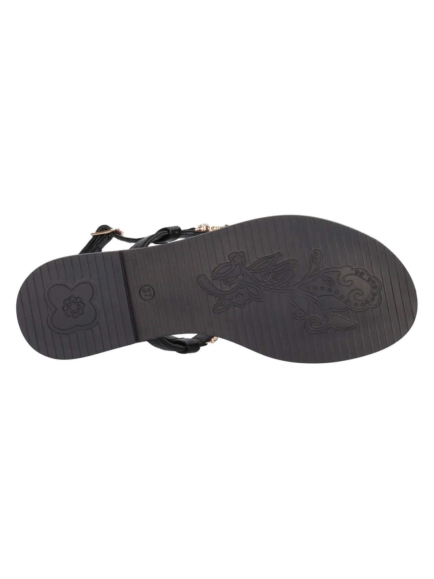 Sandalo infradito keys da donna nero