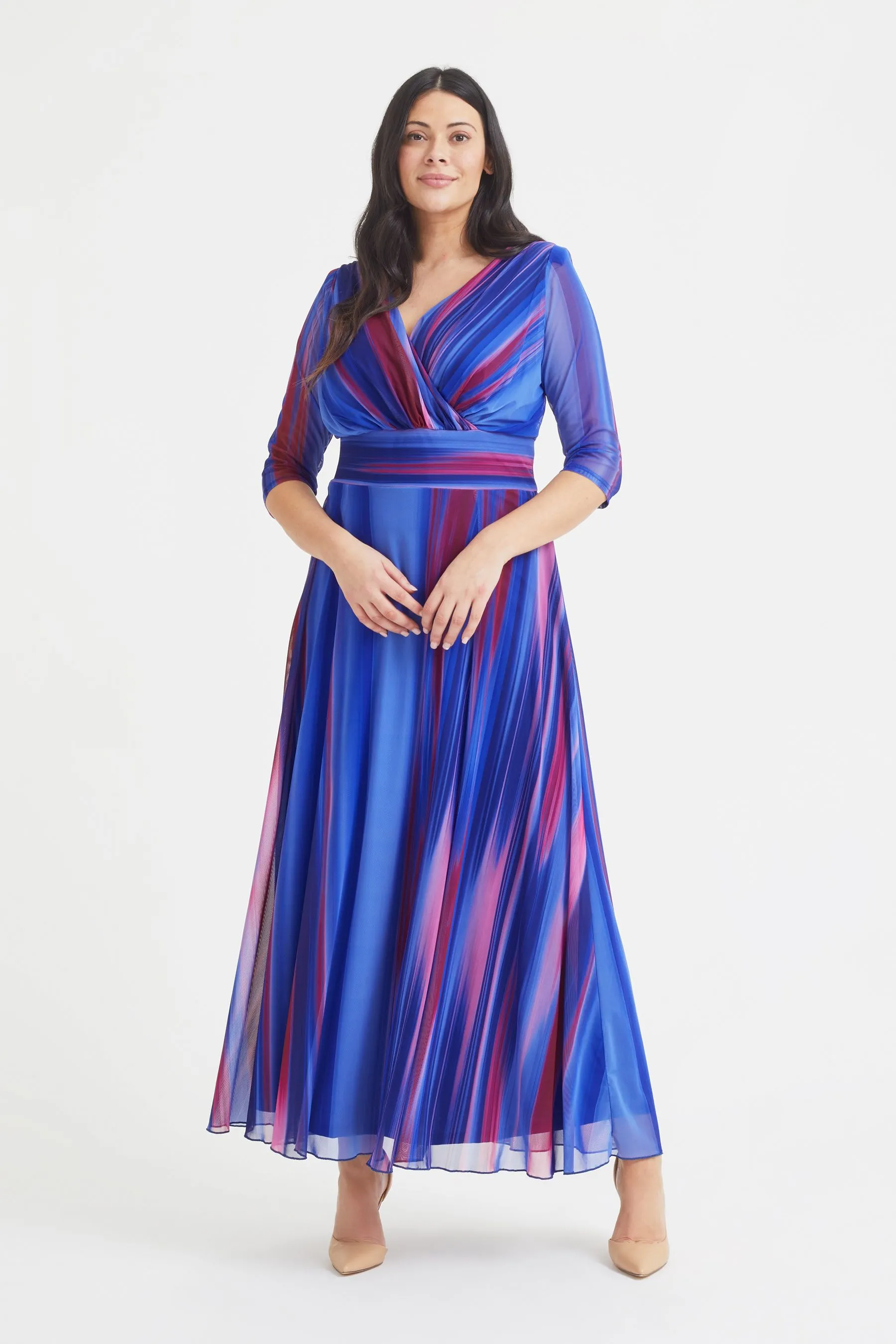 Scarlett & Jo Verity - Abito maxi in Stampa stile ikat