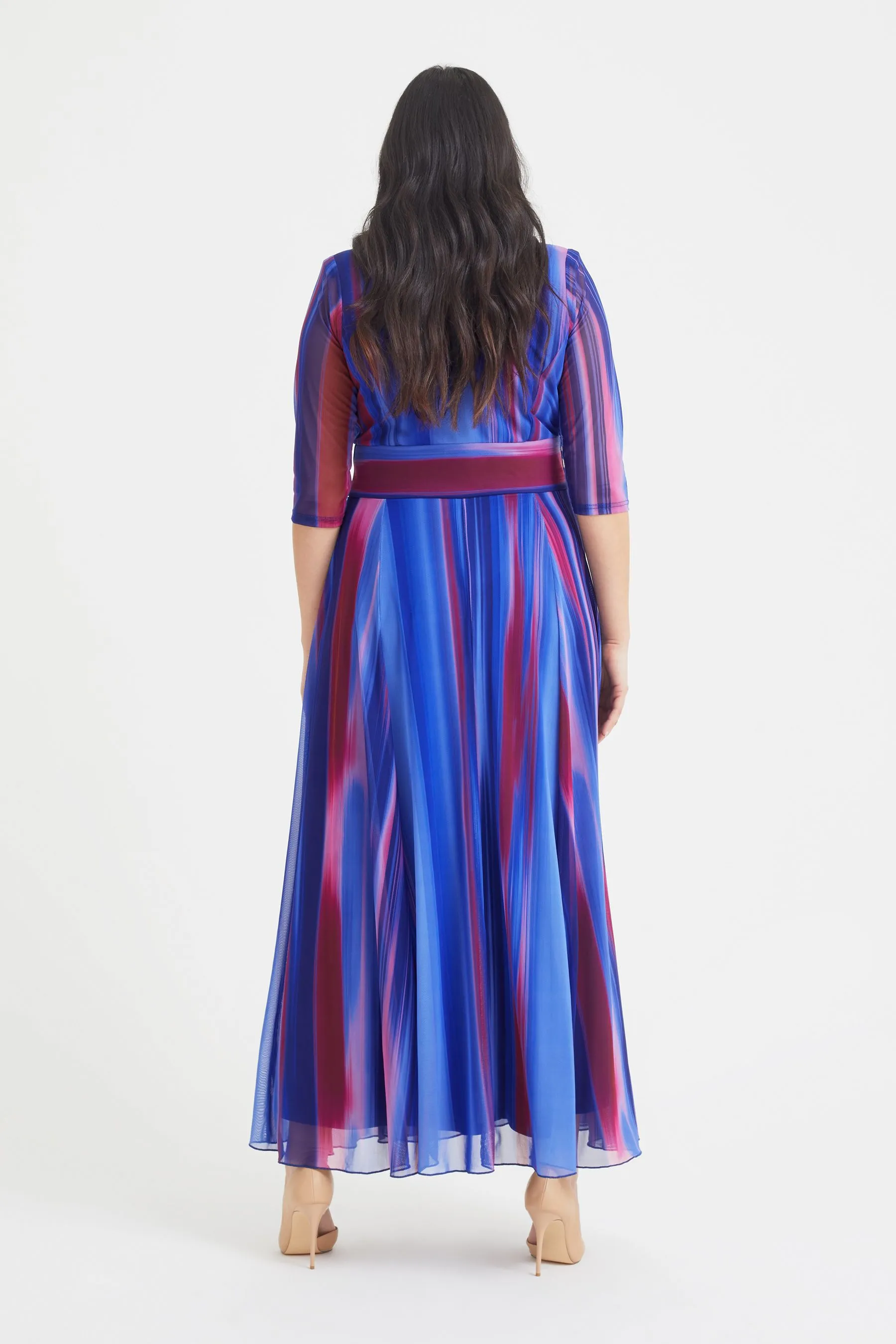 Scarlett & Jo Verity - Abito maxi in Stampa stile ikat