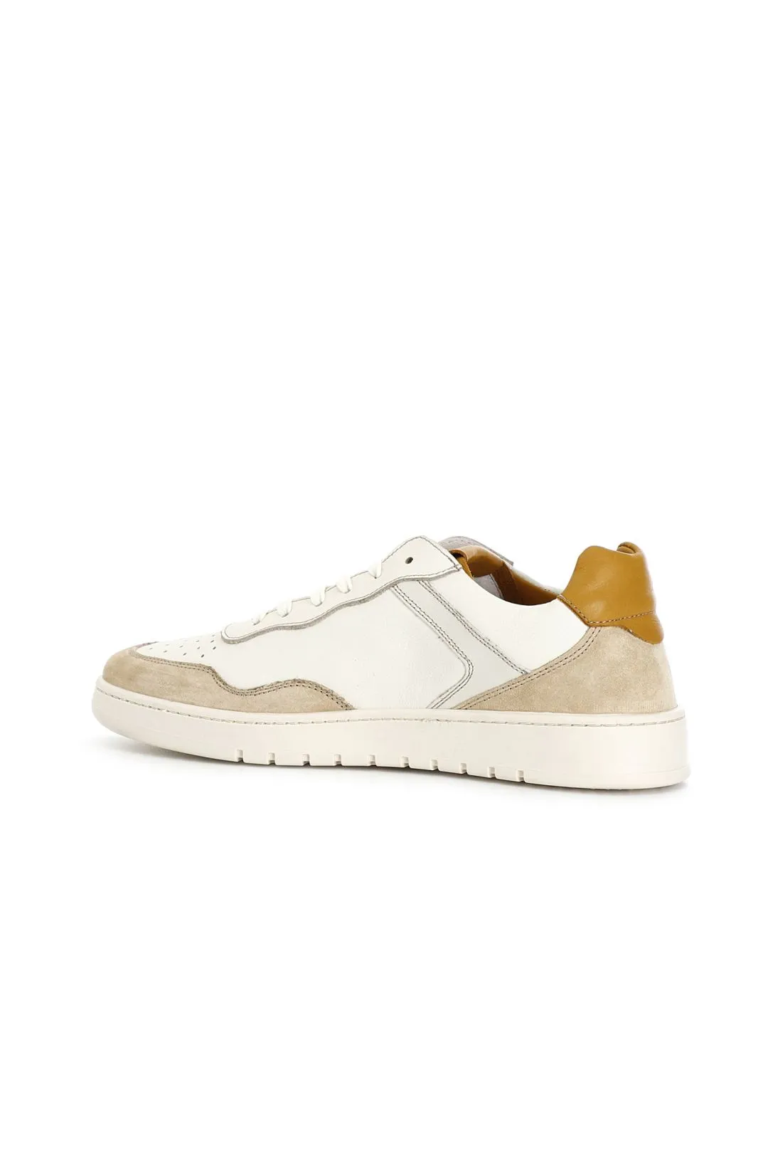 scarpa bimateriale allacciata multicolor multi beige