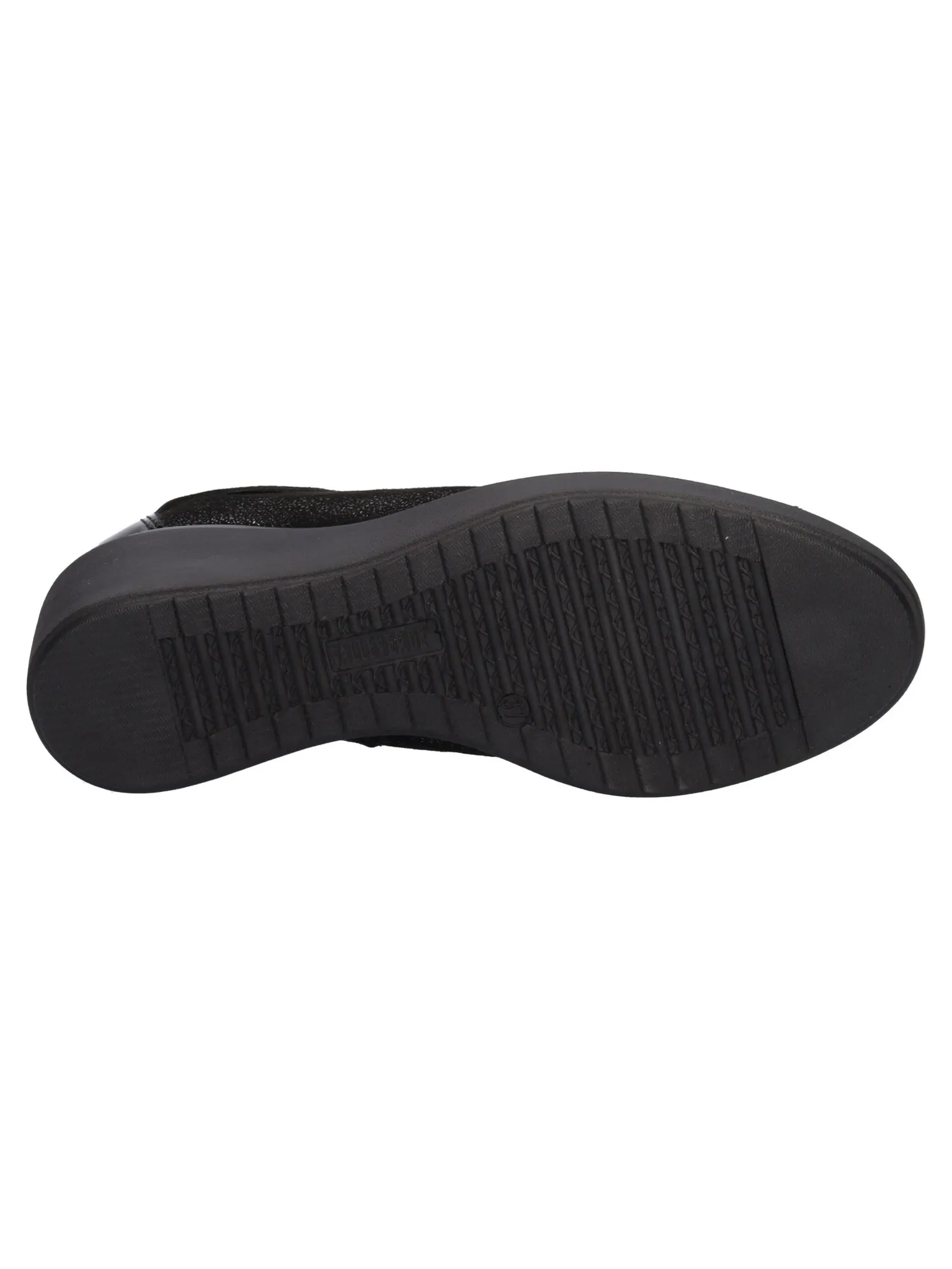 Scarpa casual con zeppa Valleverde da donna nera