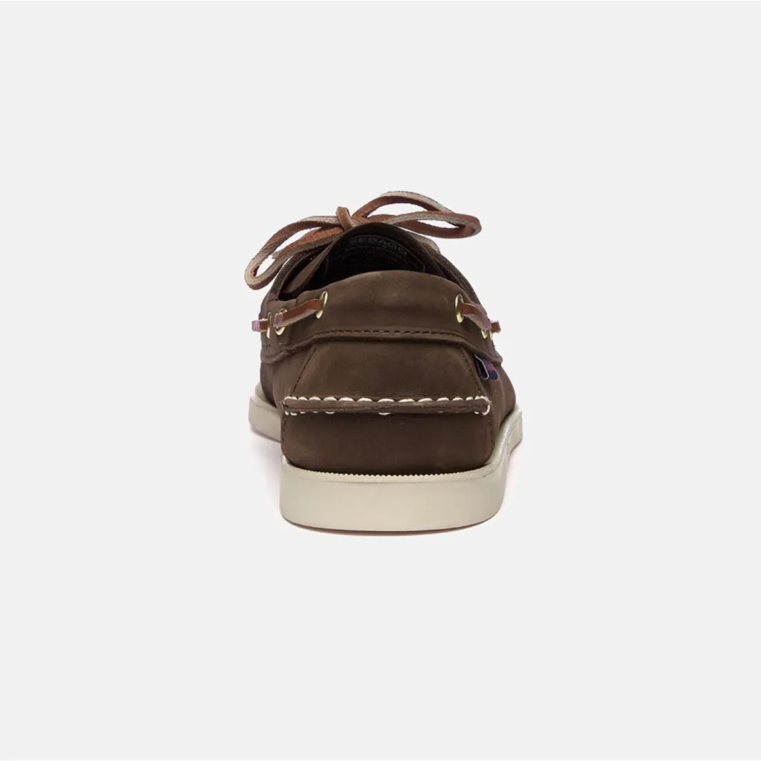 Scarpa da barca Sebago Docksides Portland in nabuck marrone