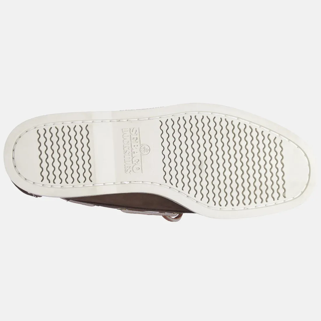 Scarpa da barca Sebago Docksides Portland in nabuck marrone