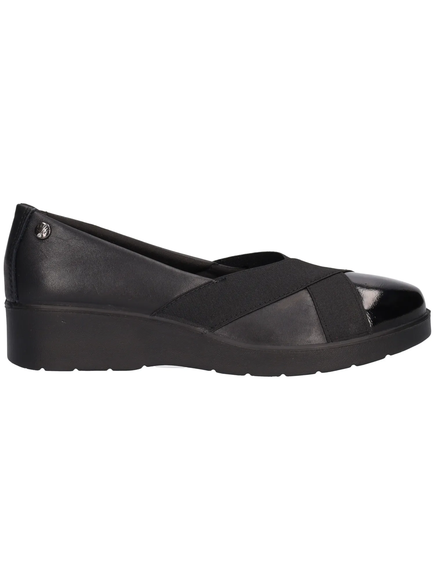 Scarpa slip on con zeppa bassa Enval Soft da donna nera