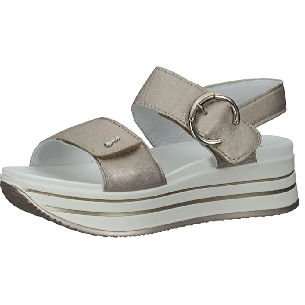 Scarpe donna IGI&CO - art. 1676322 - sandalo doppio strappo champagne casual