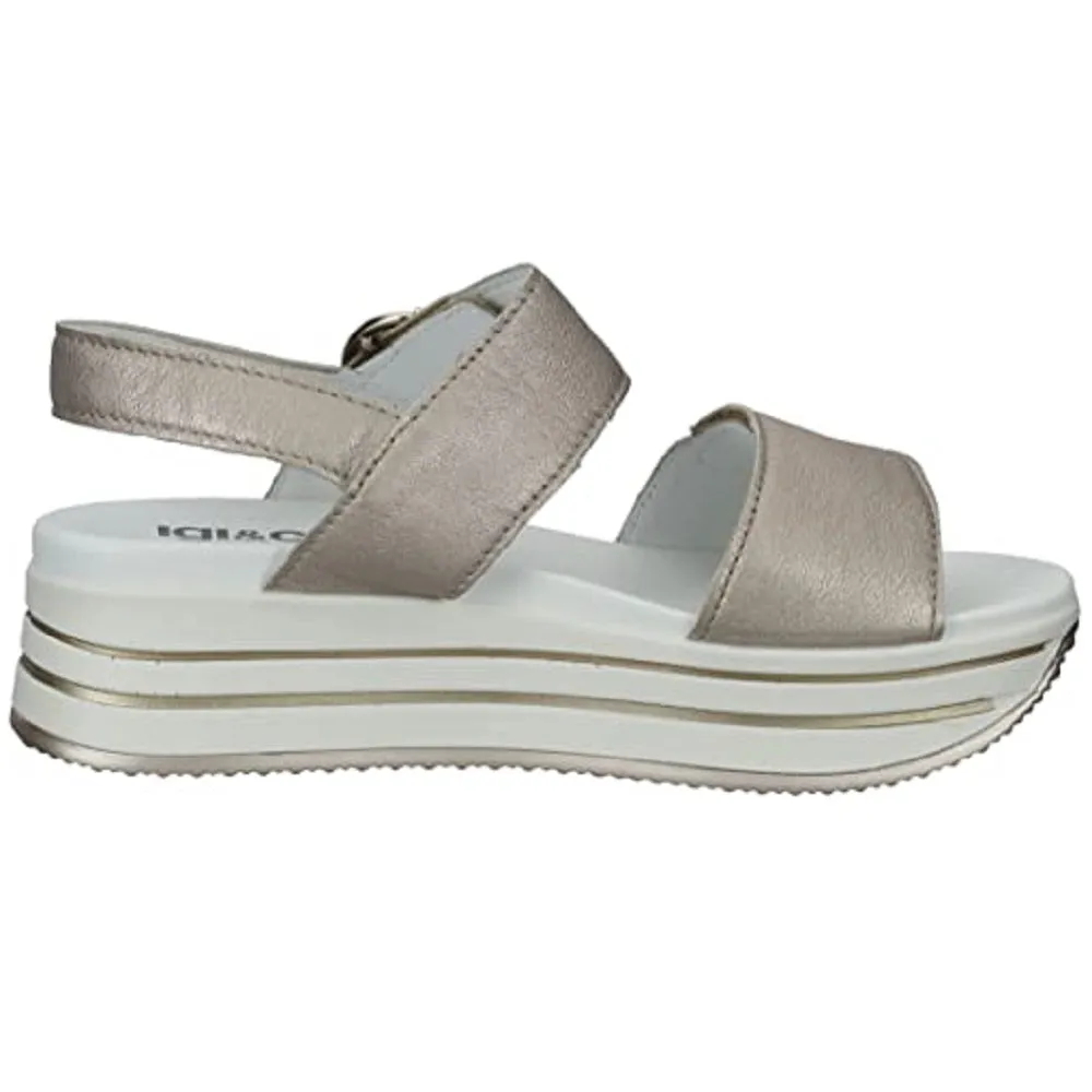 Scarpe donna IGI&CO - art. 1676322 - sandalo doppio strappo champagne casual