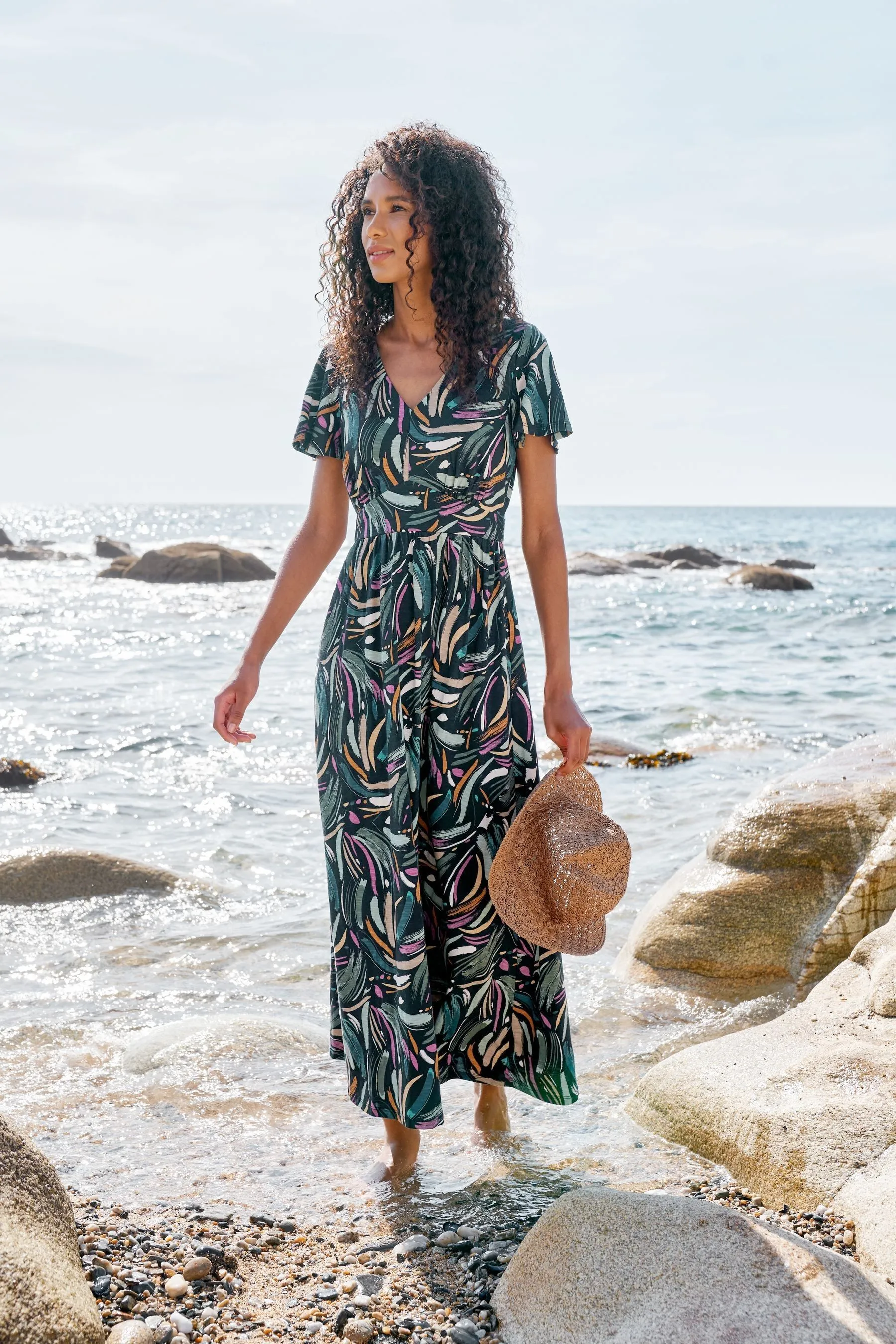 Seasalt Cornwall - Chateaux - Abito maxi multicolore