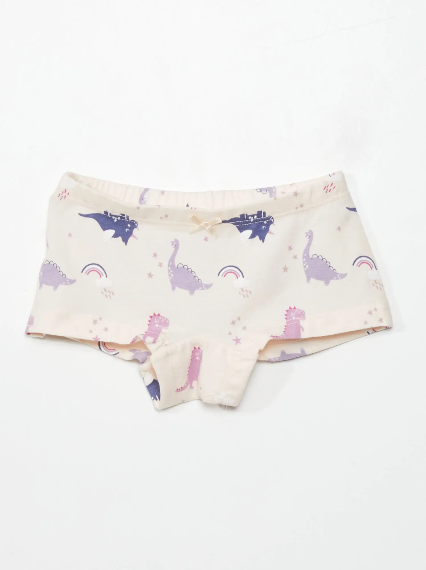 Set di 2 t-shirt + 3 culotte + 1 borsa a sacchetto -  6 pezzi - dino