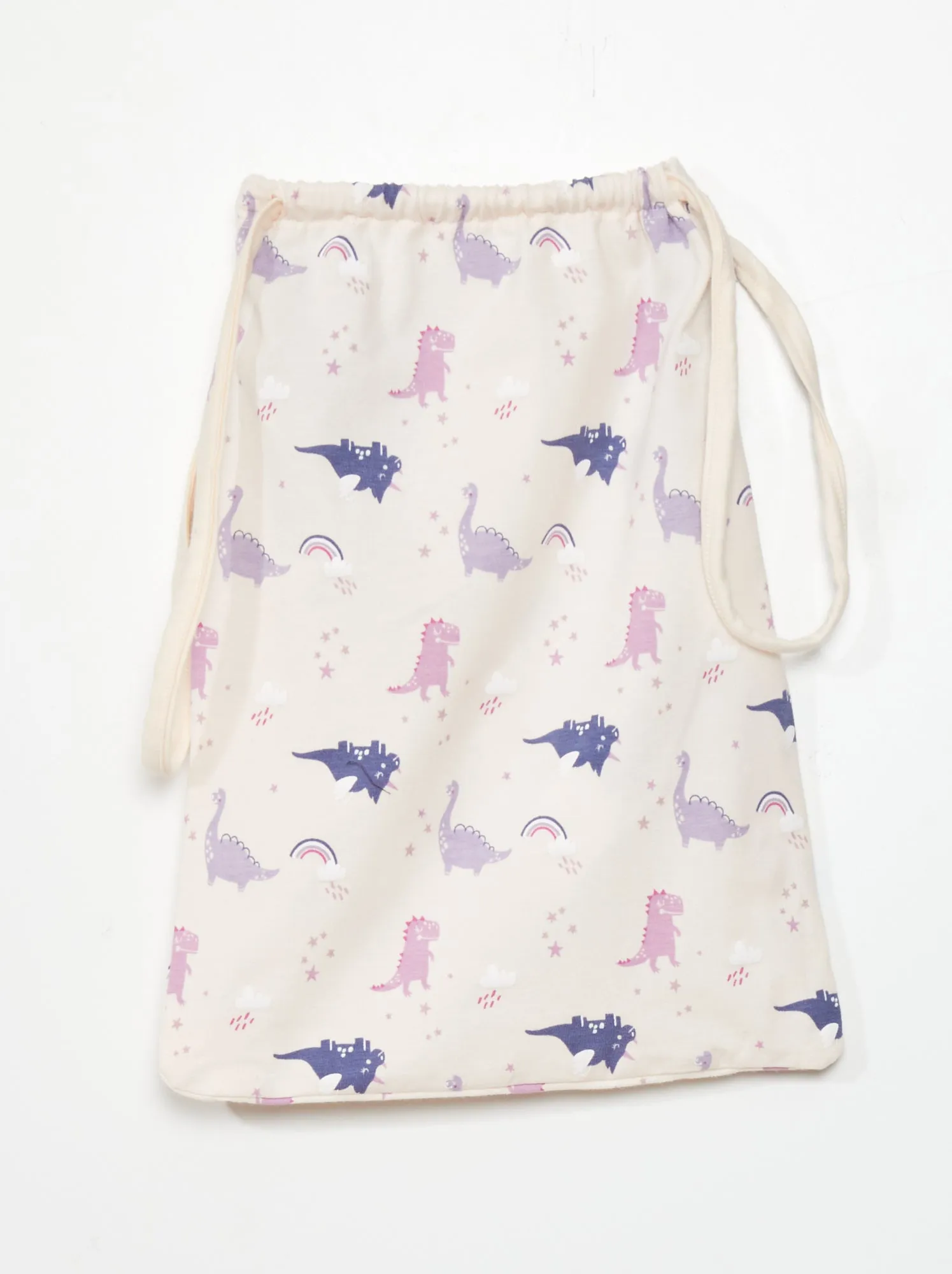 Set di 2 t-shirt + 3 culotte + 1 borsa a sacchetto -  6 pezzi - dino