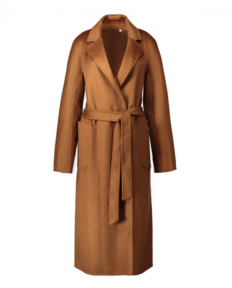 Shenghong accuratamente selezionato 23 Autunno e inverno Nuovo stile M Famiglia Cappotto di lana con ondulazione dell'acqua a do
