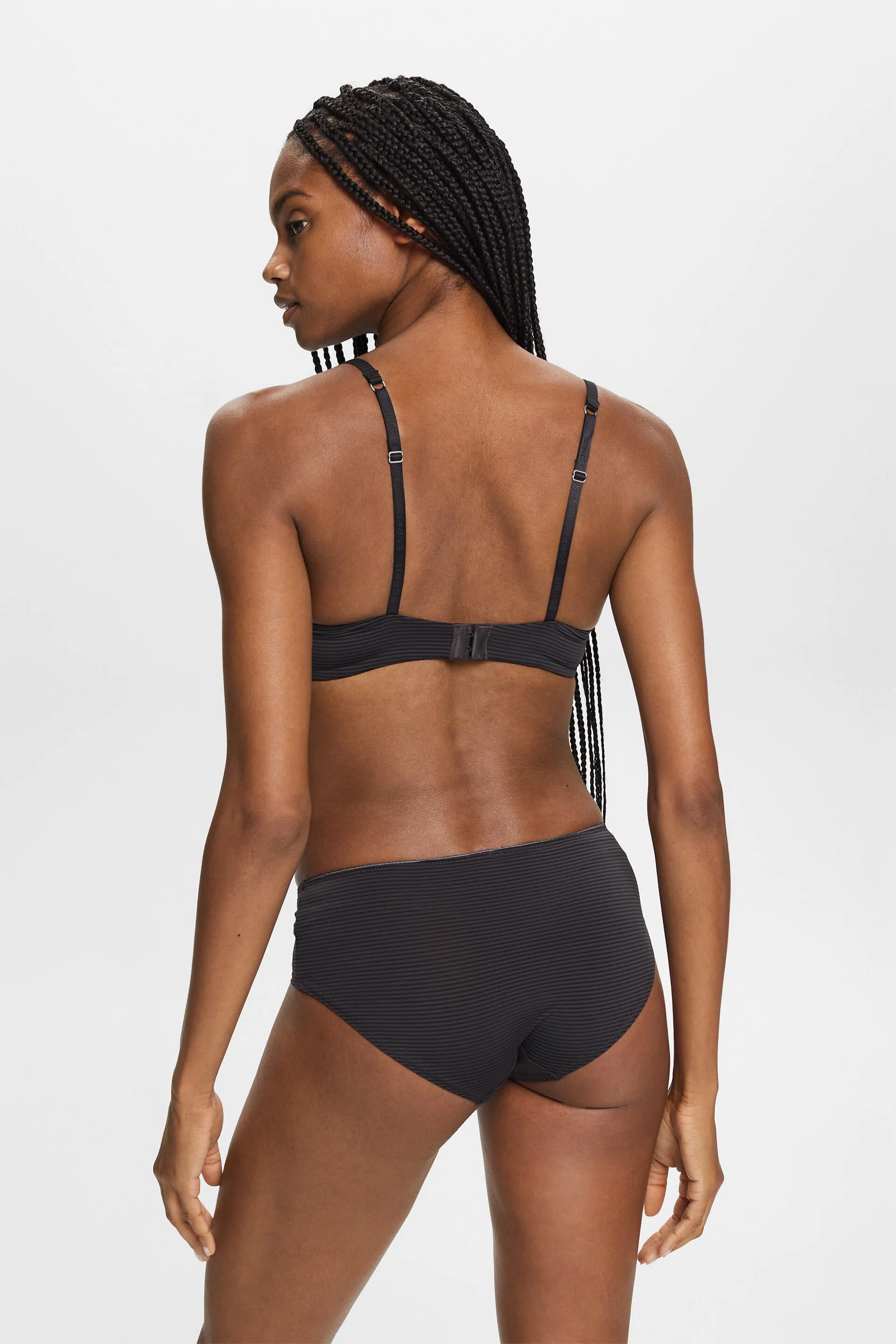 Shorts a righe in microfibra