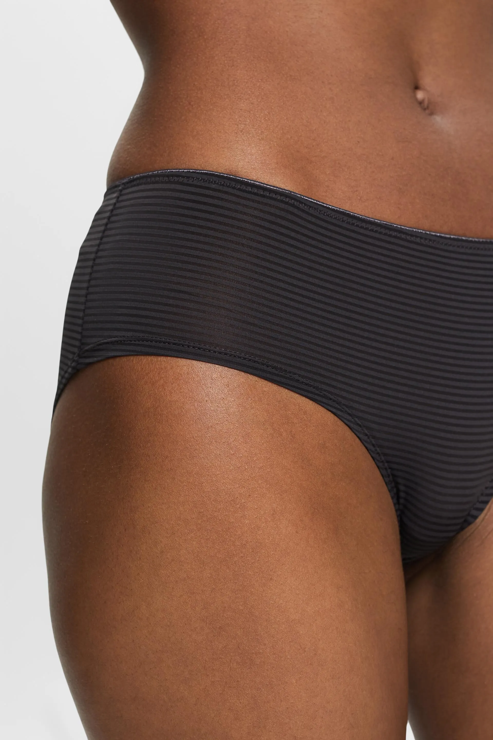 Shorts a righe in microfibra