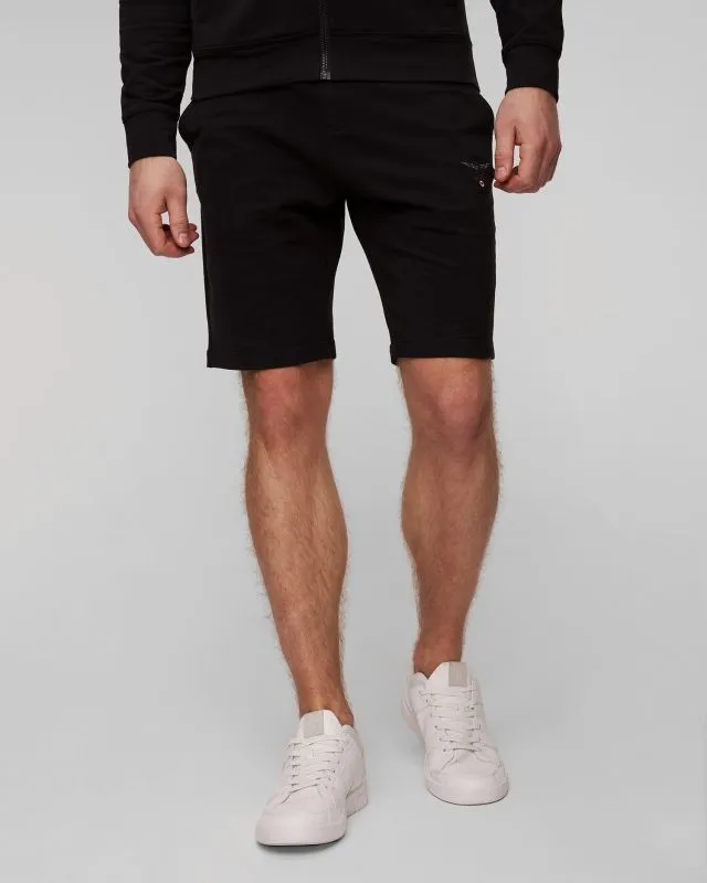 Shorts da tuta neri da uomo Aeronautica Militare
