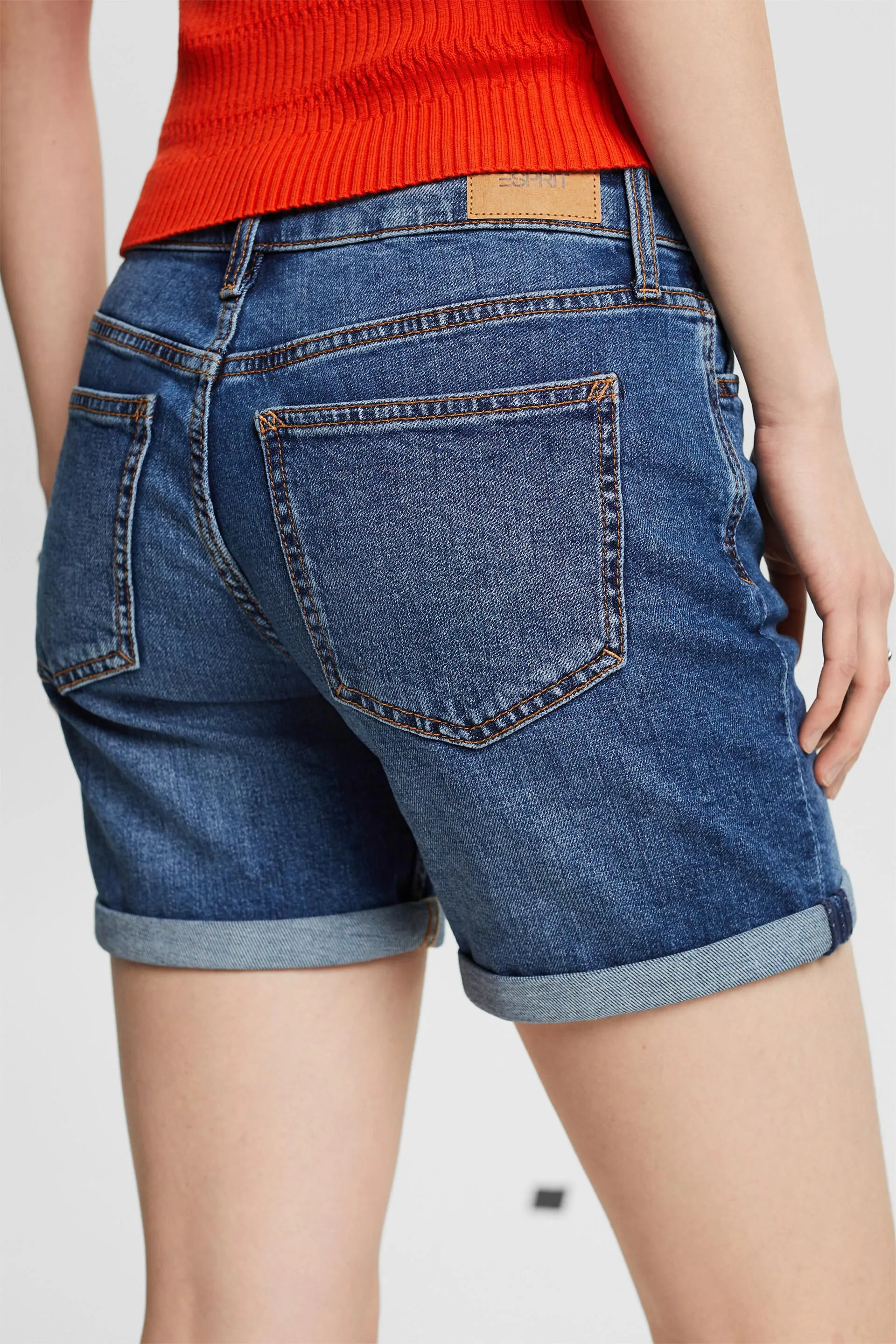 Shorts in denim a vita media, classici e retrò
