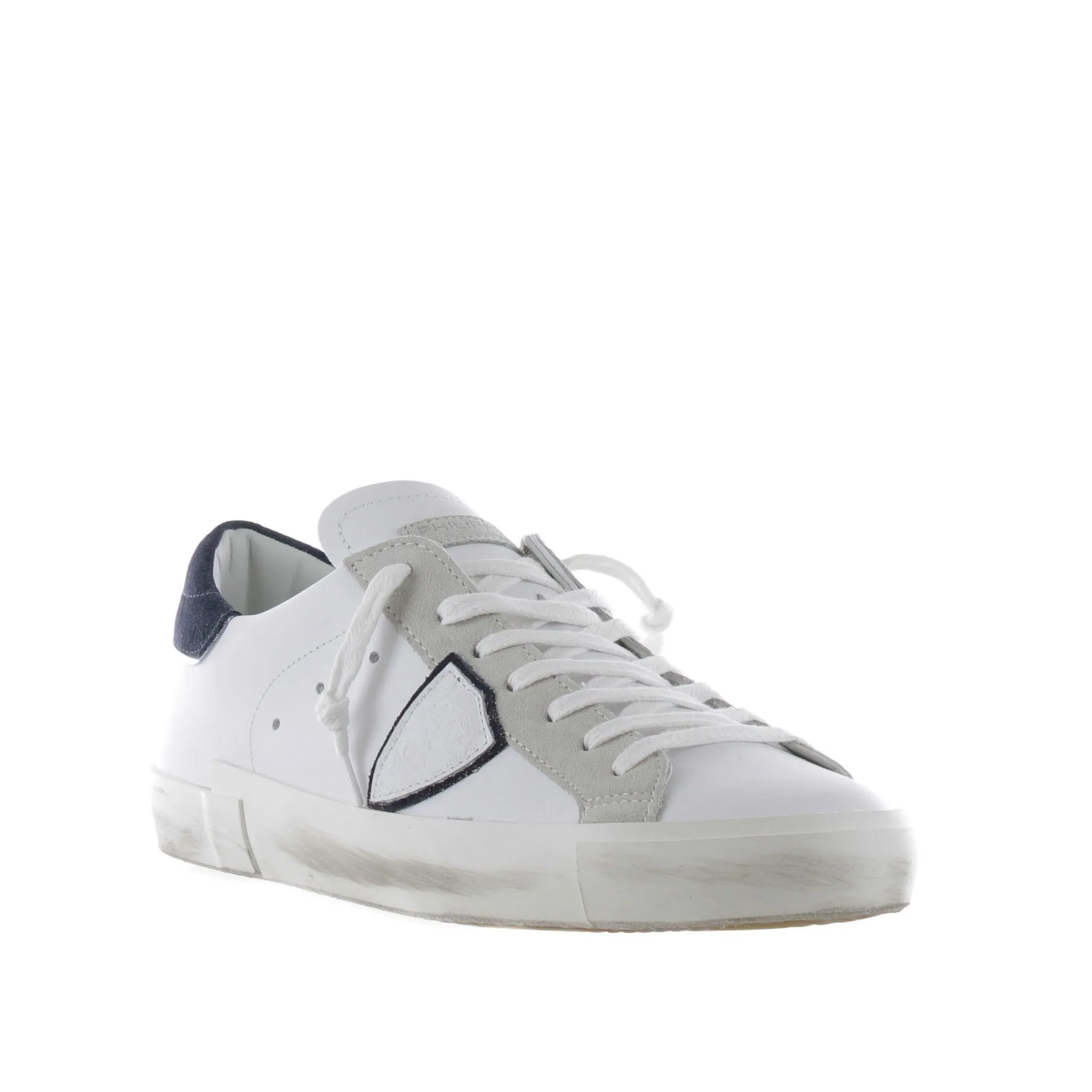 Sneaker paris x in pelle effetto vintage
