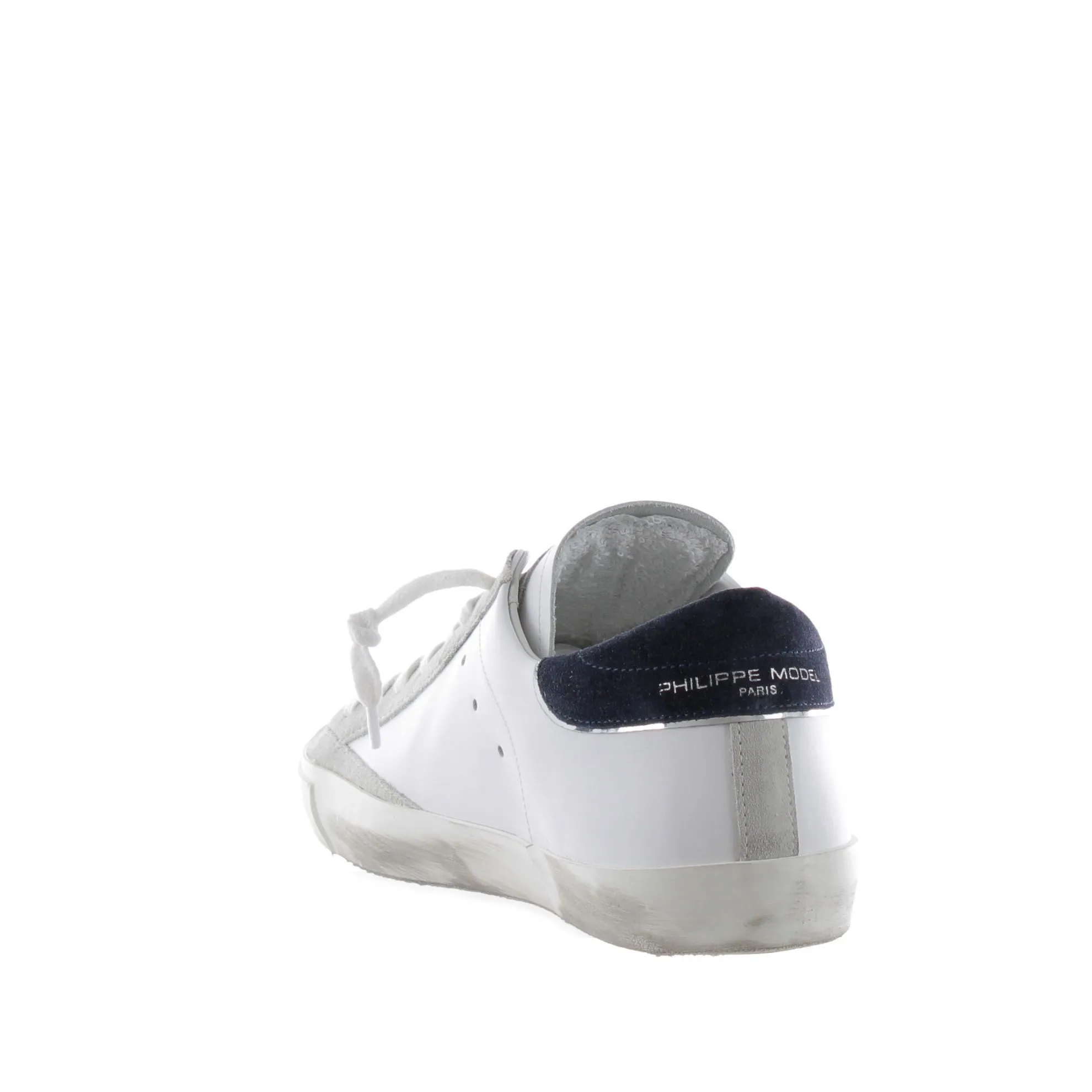 Sneaker paris x in pelle effetto vintage