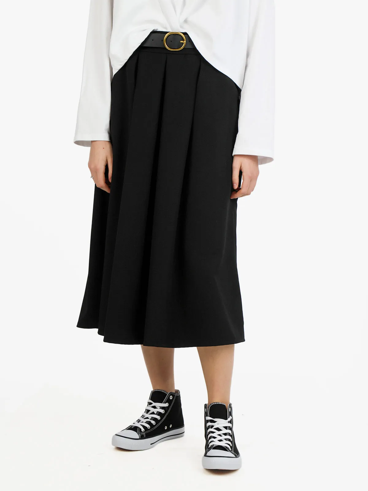 Solada Jupe midi avec ceinture