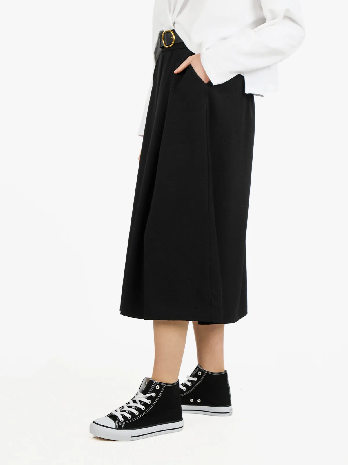 Solada Jupe midi avec ceinture