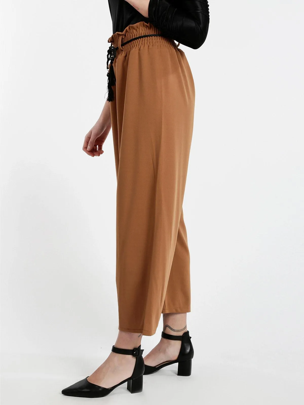 Solada Pantalon jupe-culotte uni femme