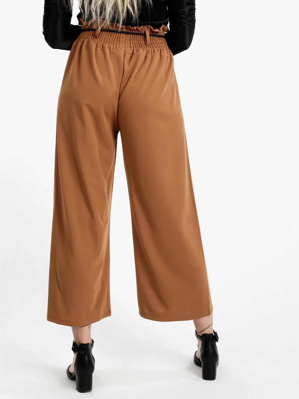Solada Pantalon jupe-culotte uni femme