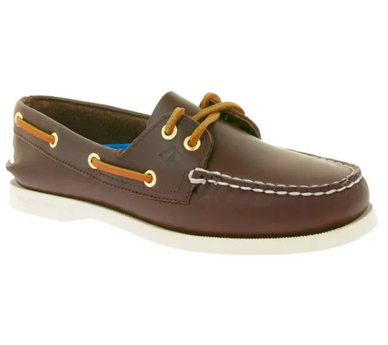 SPERRY Wms Authentic Original 2-Eye Scarpe da barca in vera pelle da donna 9195017 Marrone