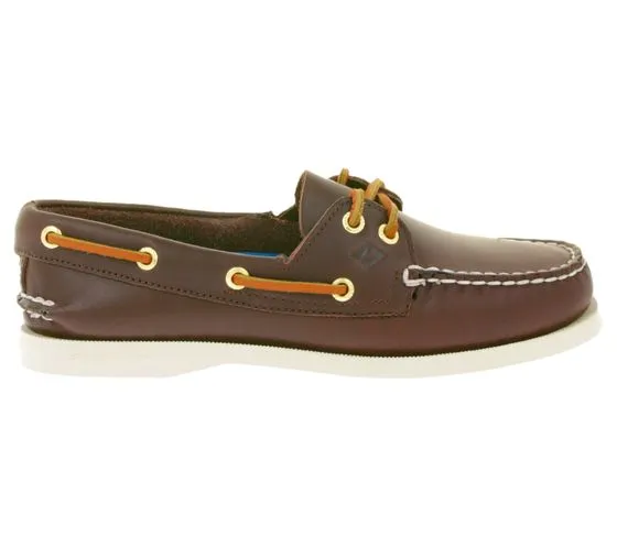 SPERRY Wms Authentic Original 2-Eye Scarpe da barca in vera pelle da donna 9195017 Marrone