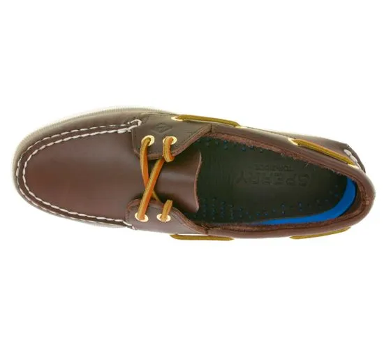 SPERRY Wms Authentic Original 2-Eye Scarpe da barca in vera pelle da donna 9195017 Marrone