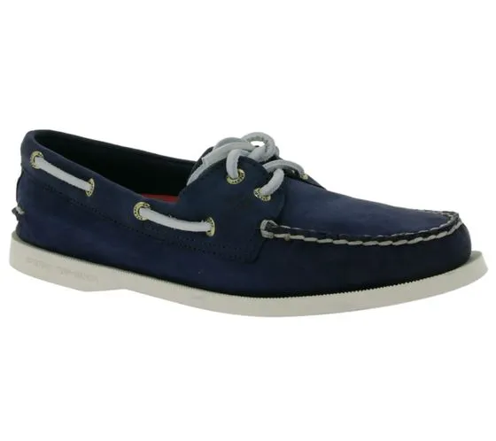 SPERRY Wms Authentic Original 2-Eye Scarpe da barca in vera pelle da donna STS81162 blu