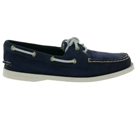 SPERRY Wms Authentic Original 2-Eye Scarpe da barca in vera pelle da donna STS81162 blu