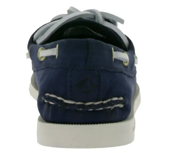 SPERRY Wms Authentic Original 2-Eye Scarpe da barca in vera pelle da donna STS81162 blu