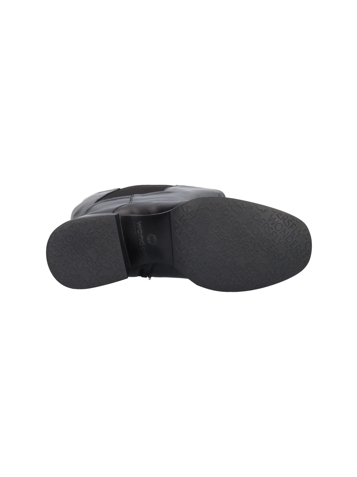 Stivale tacco largo Wonders da donna nero